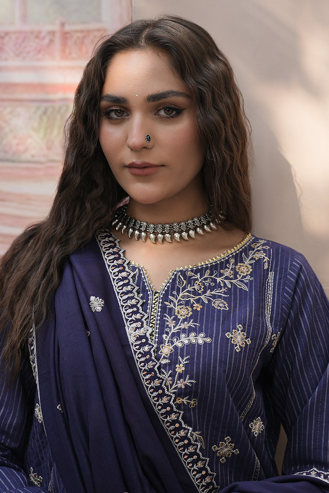 Zellbury | Unstitched 3 Piece Khaddar | Embroidered Shirt Shalwar Shawl - 0409 - by - Libasekhas UK - Registered Vendor of : Zellbury Women - 100% Original Designer Dresss