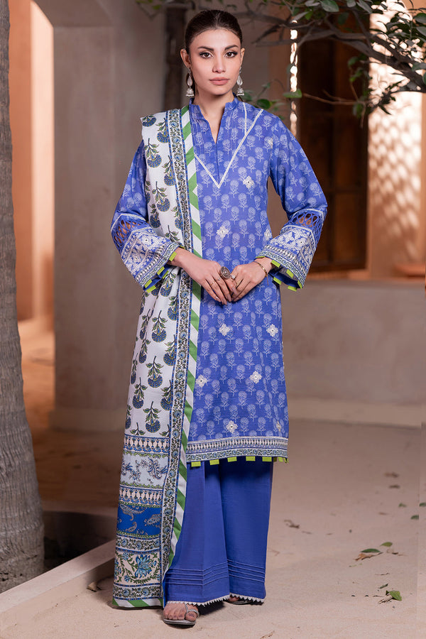Zellbury | Unstitched 3 Piece Khaddar | Embroidered Shirt Shalwar Dupatta - 0589 - by - Libasekhas UK - Registered Vendor of : Zellbury Women - 100% Original Designer Dresss