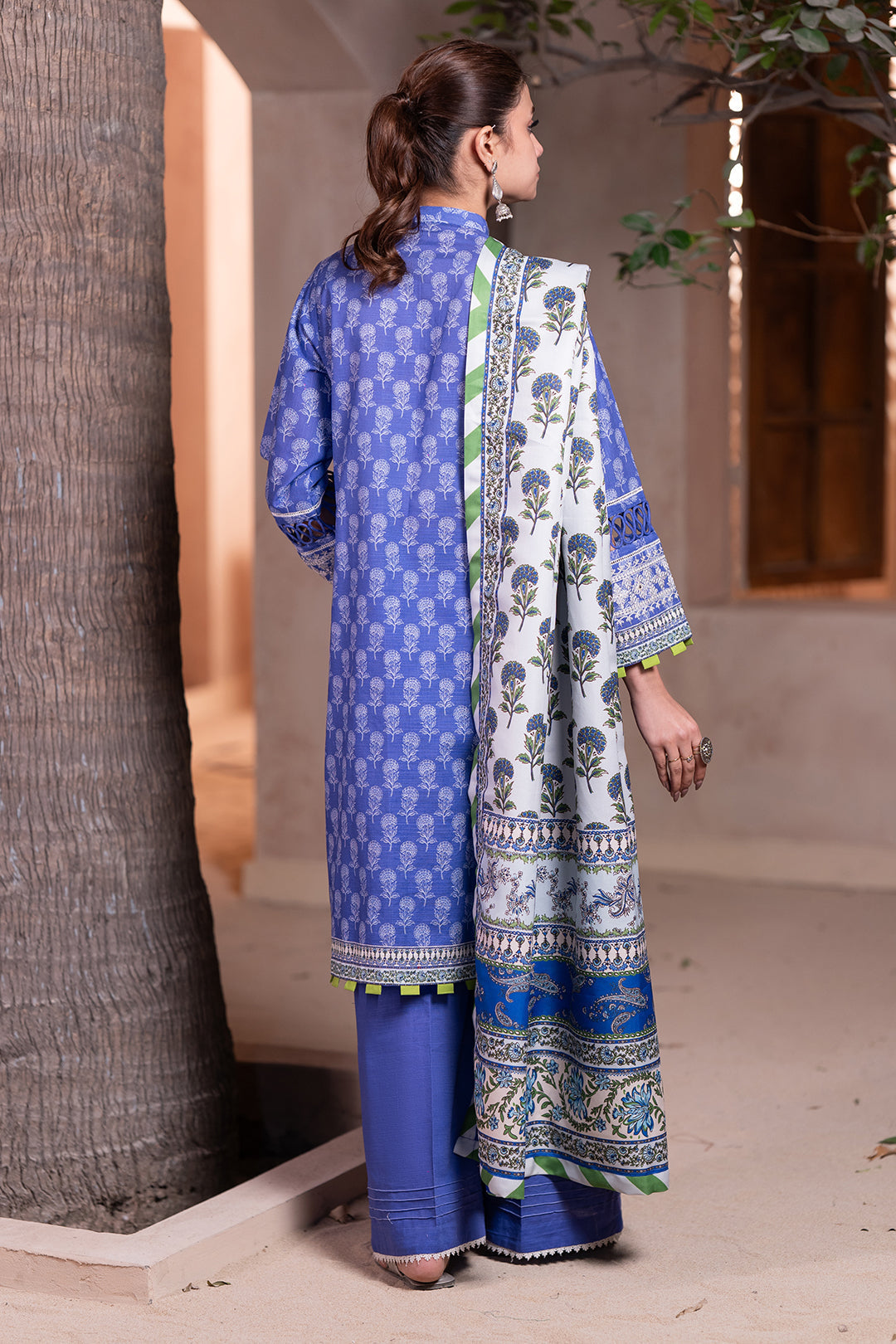 Zellbury | Unstitched 3 Piece Khaddar | Embroidered Shirt Shalwar Dupatta - 0589 - by - Libasekhas UK - Registered Vendor of : Zellbury Women - 100% Original Designer Dresss