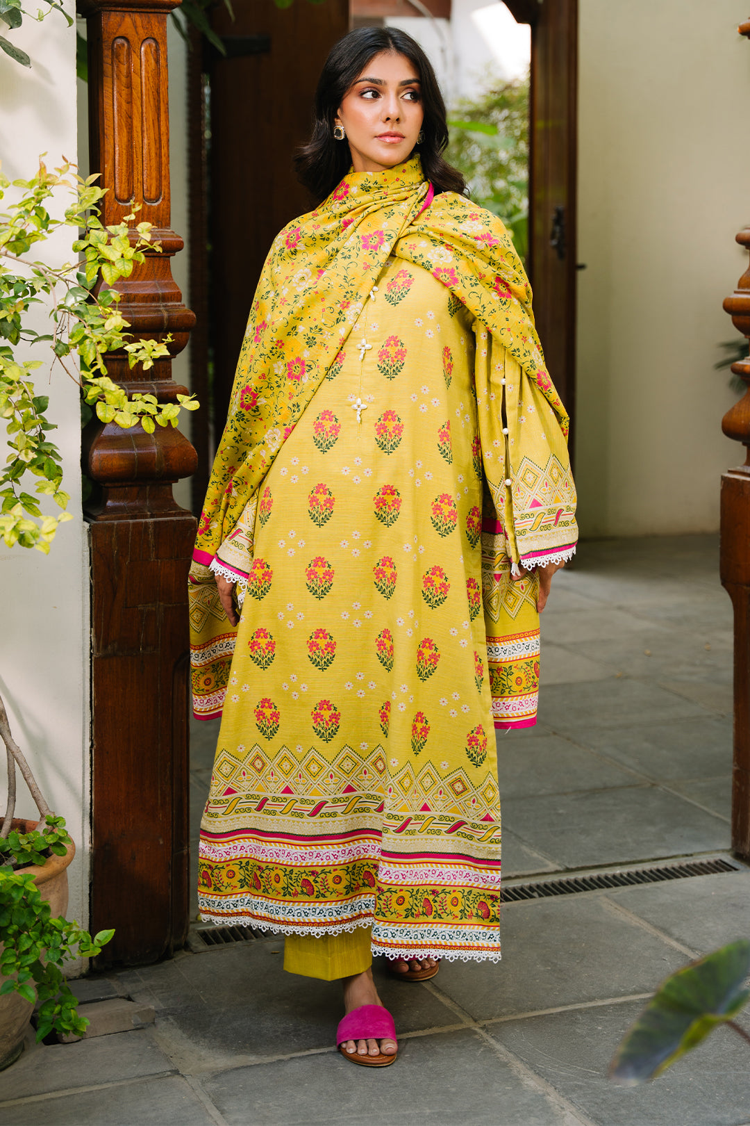 Zellbury | Unstitched 2 Piece Khaddar | Shirt Dupatta - 0158 - by - Libasekhas UK - Registered Vendor of : Zellbury Women - 100% Original Designer Dresss