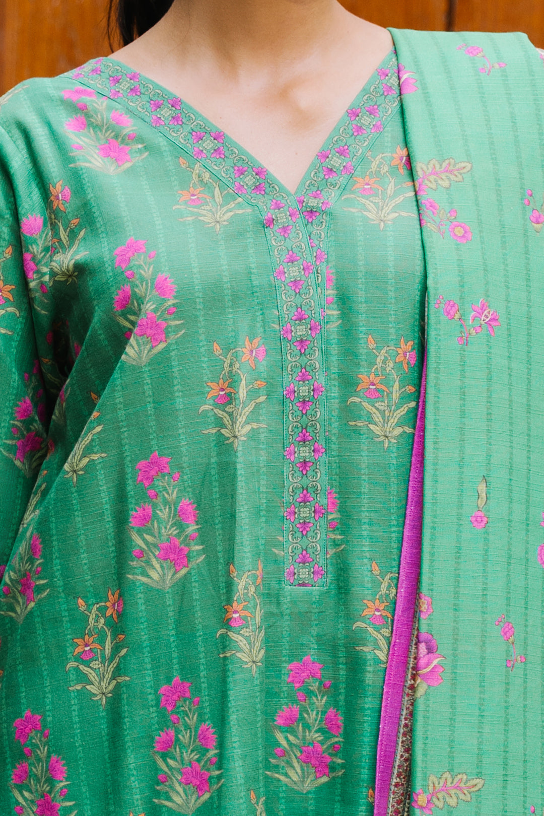 Zellbury | Unstitched 2 Piece Khaddar | Shirt Dupatta - 0159 - by - Libasekhas UK - Registered Vendor of : Zellbury Women - 100% Original Designer Dresss