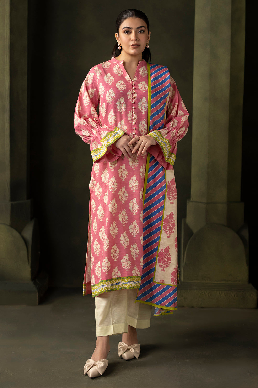 Zellbury | Unstitched 2 Piece Khaddar | Shirt Dupatta - 0160 - by - Libasekhas UK - Registered Vendor of : Zellbury Women - 100% Original Designer Dresss