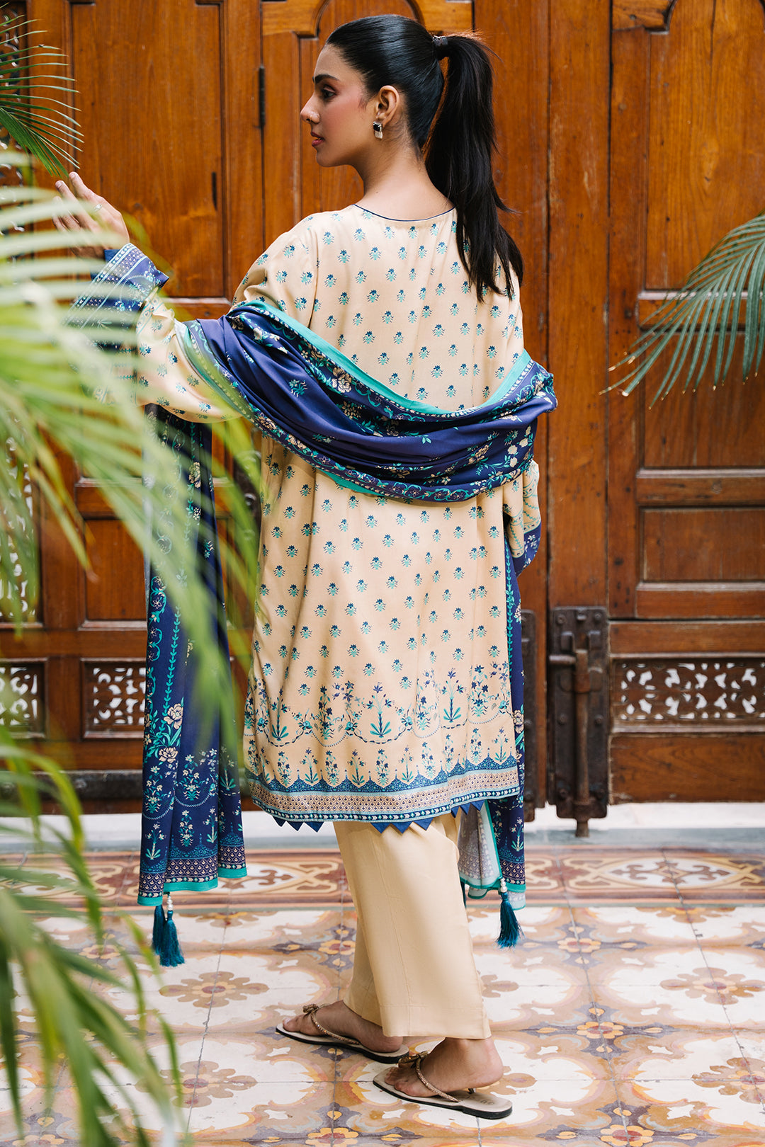 Zellbury | Unstitched 2 Piece Viscose | Shirt Dupatta - 0161 - by - Libasekhas UK - Registered Vendor of : Zellbury Women - 100% Original Designer Dresss