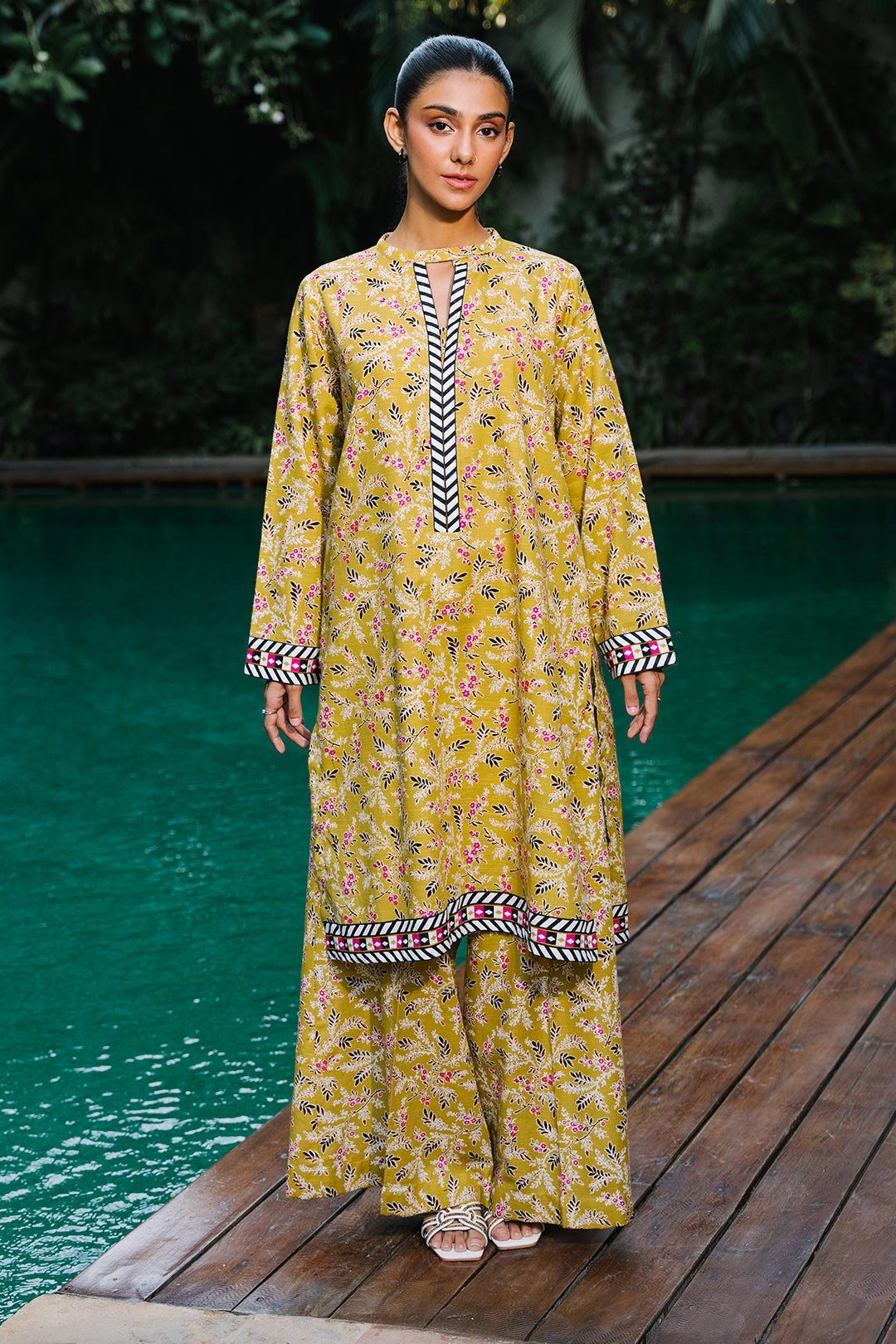 Zellbury | Unstitched 2 Piece Khaddar | Shirt Shalwar - 0164 - by - Libasekhas UK - Registered Vendor of : Zellbury Women - 100% Original Designer Dresss