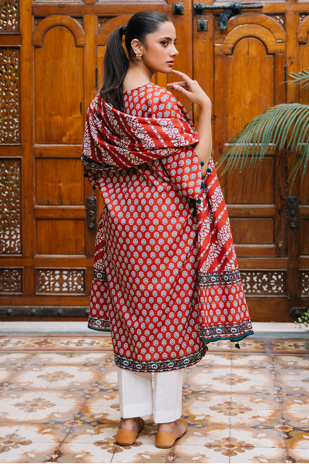 Zellbury | Unstitched 2 Piece Khaddar | Shirt Dupatta - 0250 - by - Libasekhas UK - Registered Vendor of : Zellbury Women - 100% Original Designer Dresss