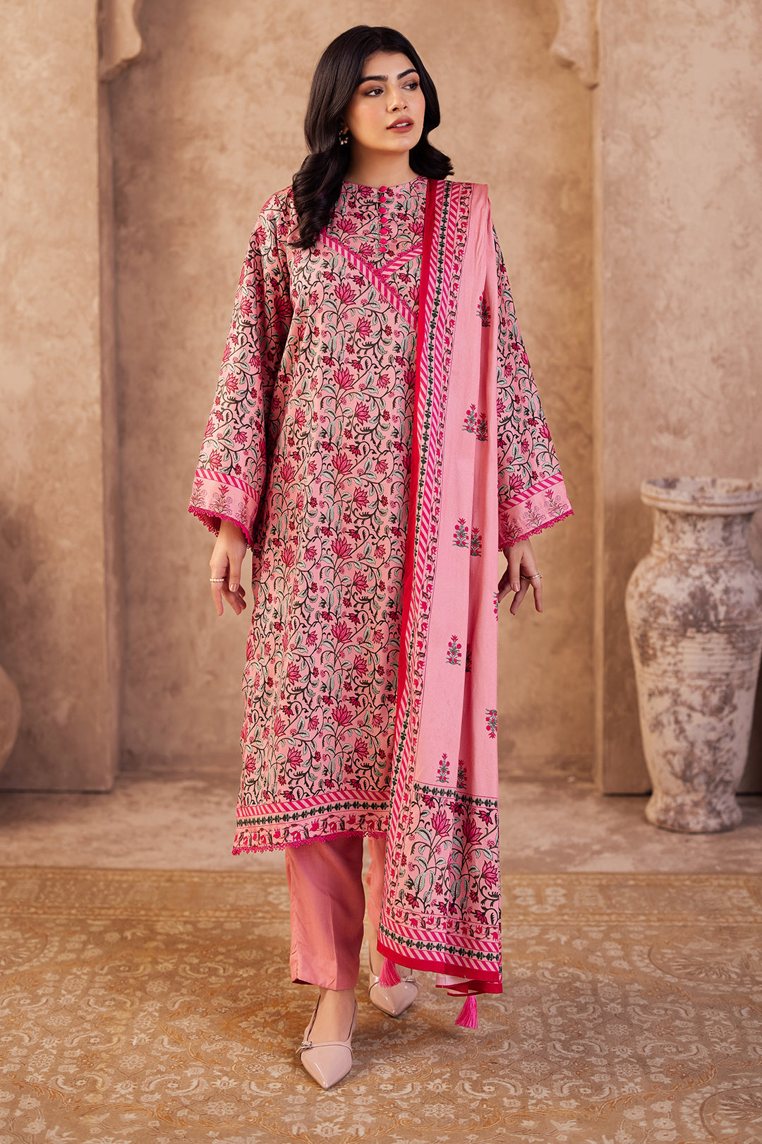 Zellbury | Unstitched 2 Piece Viscose | Shirt Dupatta - 0253 - by - Libasekhas UK - Registered Vendor of : Zellbury Women - 100% Original Designer Dresss