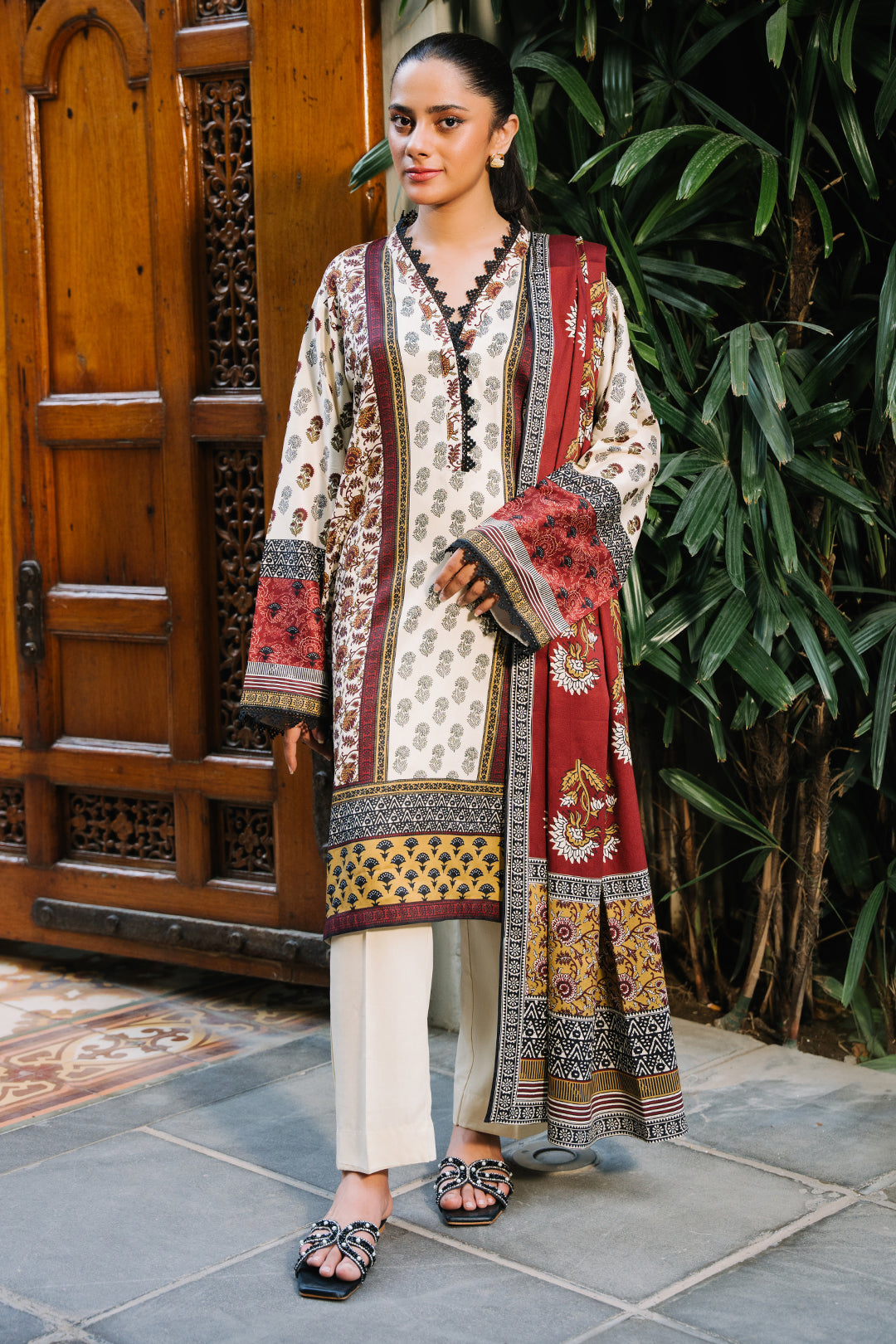 Zellbury | Unstitched 2 Piece Viscose | Shirt Dupatta - 0254 - by - Libasekhas UK - Registered Vendor of : Zellbury Women - 100% Original Designer Dresss