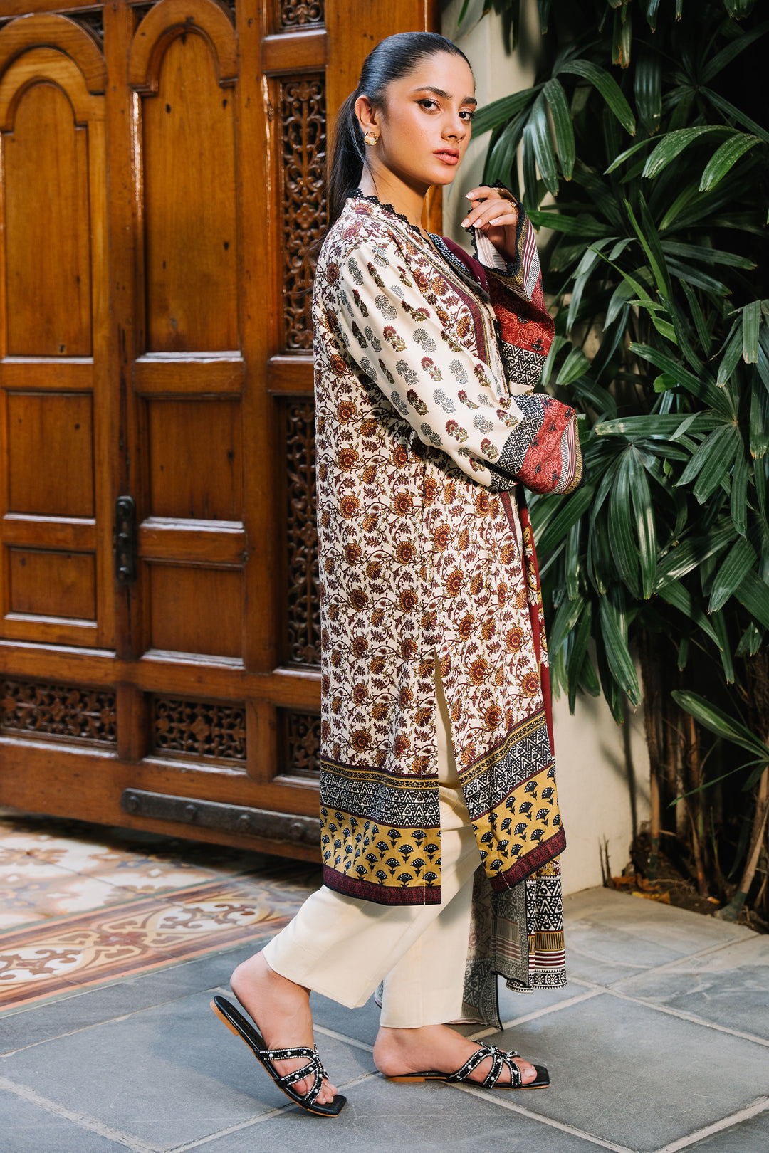 Zellbury | Unstitched 2 Piece Viscose | Shirt Dupatta - 0254 - by - Libasekhas UK - Registered Vendor of : Zellbury Women - 100% Original Designer Dresss