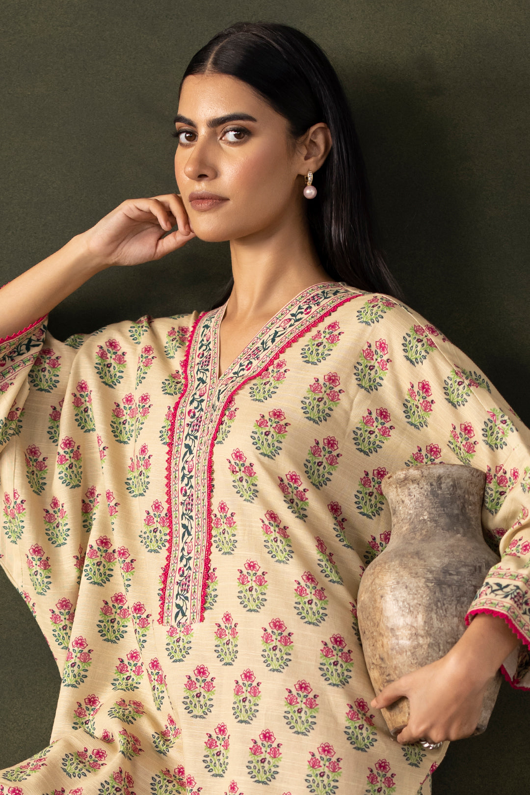 Zellbury | Unstitched 2 Piece Khaddar | Shirt Shalwar - 0256 - by - Libasekhas UK - Registered Vendor of : Zellbury Women - 100% Original Designer Dresss
