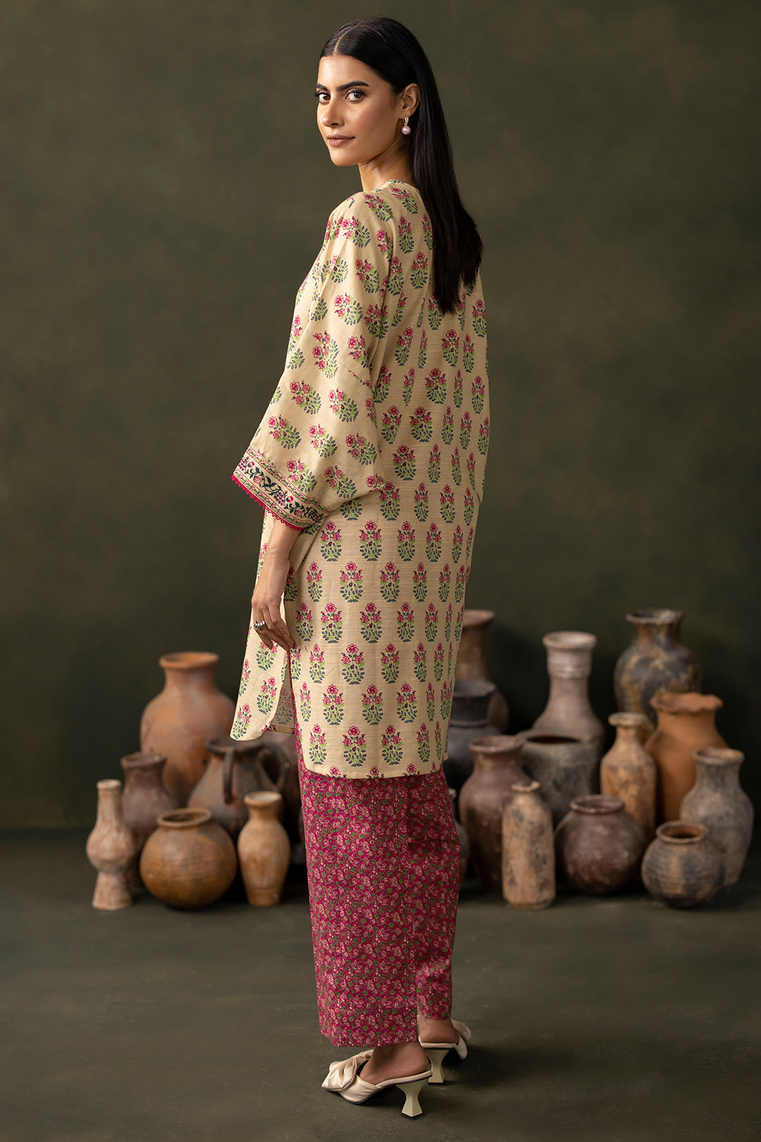 Zellbury | Unstitched 2 Piece Khaddar | Shirt Shalwar - 0256 - by - Libasekhas UK - Registered Vendor of : Zellbury Women - 100% Original Designer Dresss