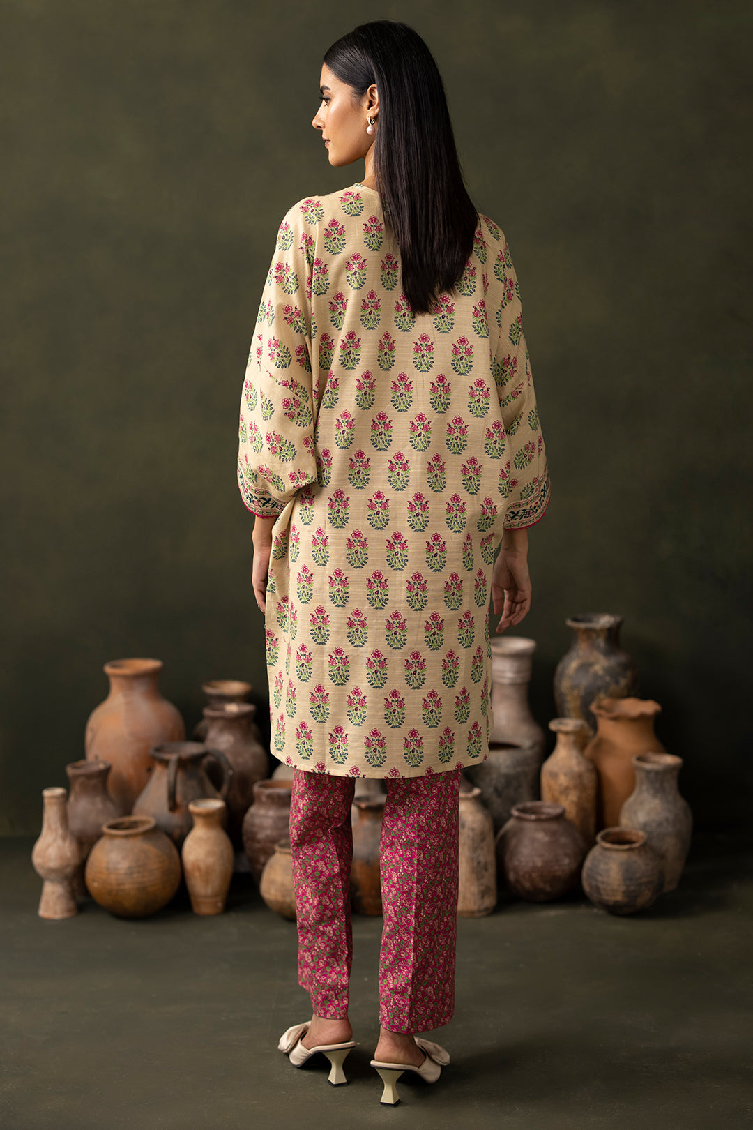 Zellbury | Unstitched 2 Piece Khaddar | Shirt Shalwar - 0256 - by - Libasekhas UK - Registered Vendor of : Zellbury Women - 100% Original Designer Dresss