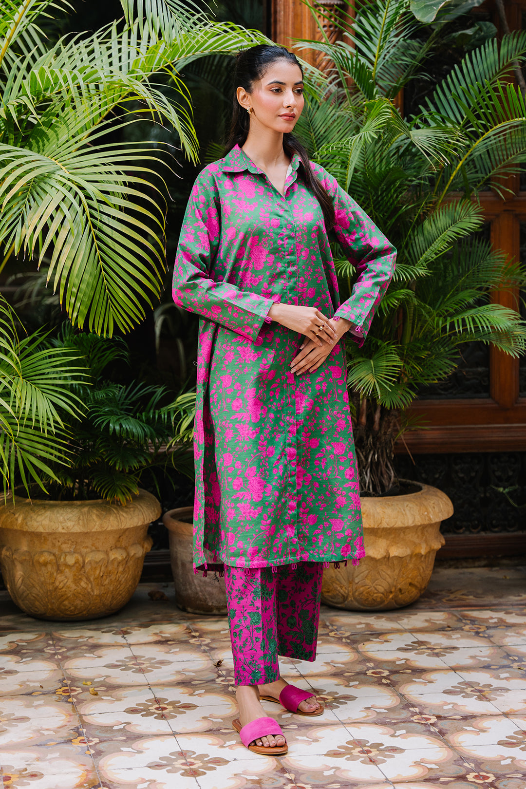 Zellbury | Unstitched 2 Piece Khaddar | Shirt Shalwar - 0258 - by - Libasekhas UK - Registered Vendor of : Zellbury Women - 100% Original Designer Dresss