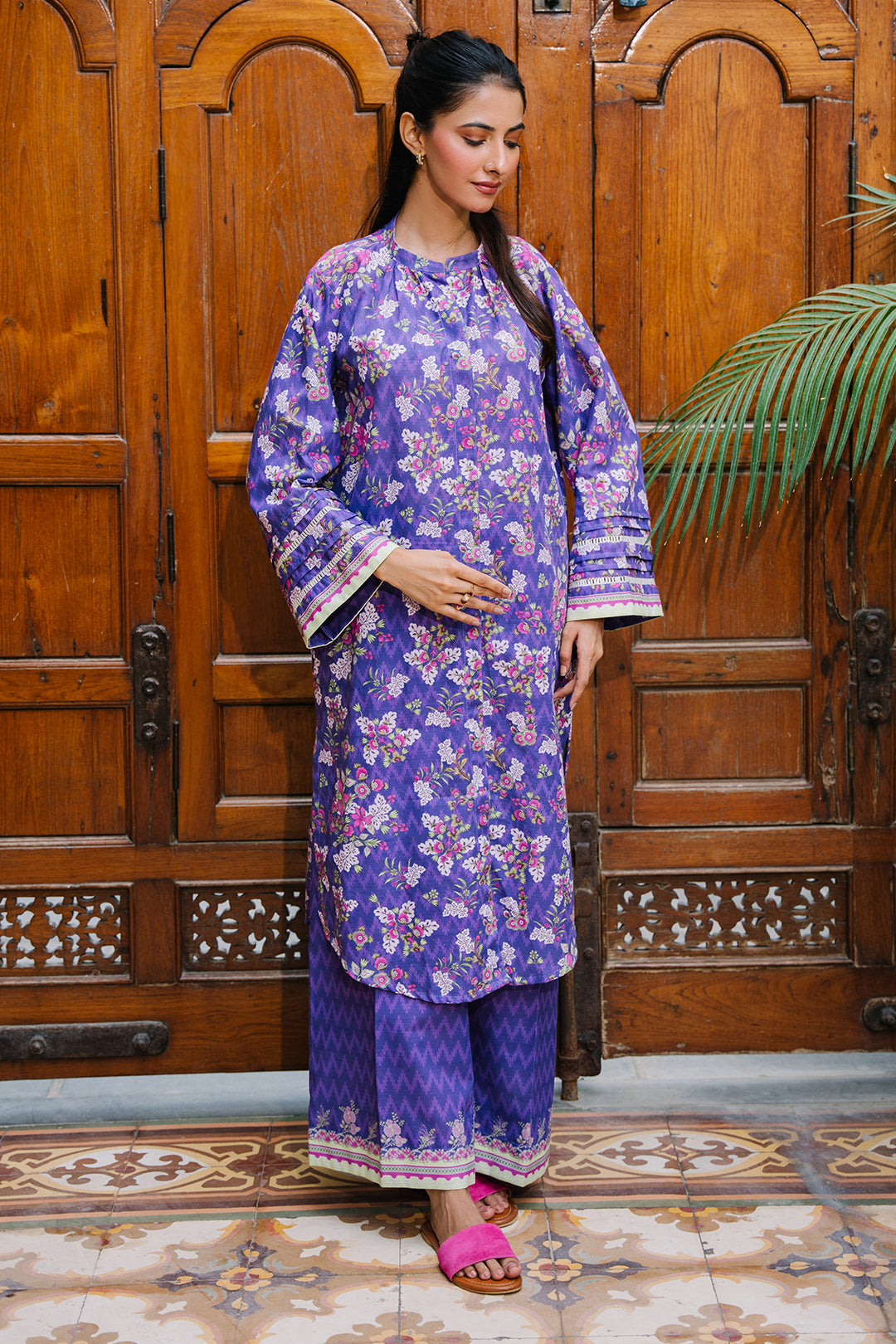 Zellbury | Unstitched 2 Piece Khaddar | Shirt Shalwar - 0259 - by - Libasekhas UK - Registered Vendor of : Zellbury Women - 100% Original Designer Dresss