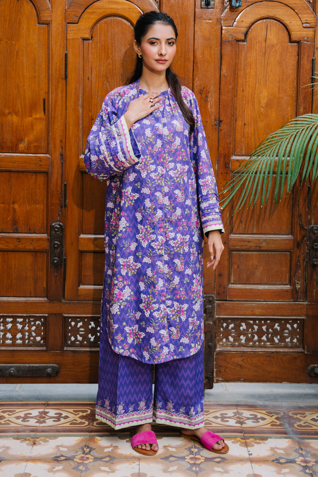 Zellbury | Unstitched 2 Piece Khaddar | Shirt Shalwar - 0259 - by - Libasekhas UK - Registered Vendor of : Zellbury Women - 100% Original Designer Dresss