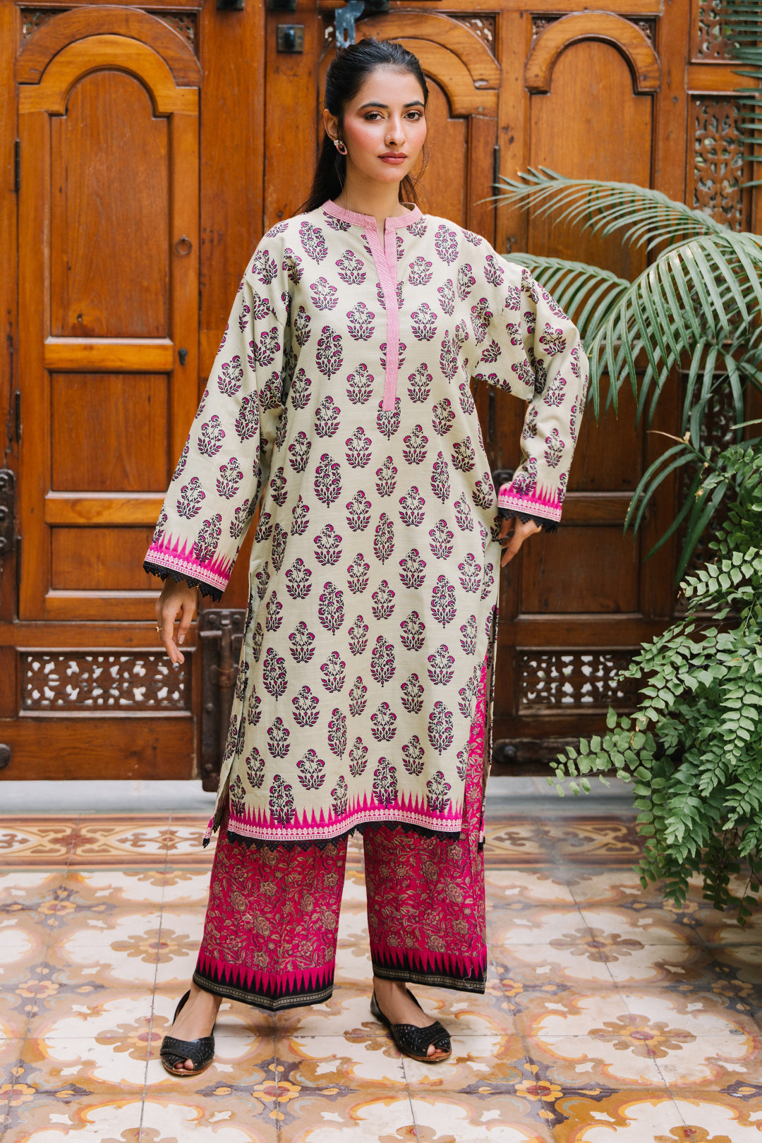 Zellbury | Unstitched 2 Piece Khaddar | Shirt Shalwar - 0260 - by - Libasekhas UK - Registered Vendor of : Zellbury Women - 100% Original Designer Dresss