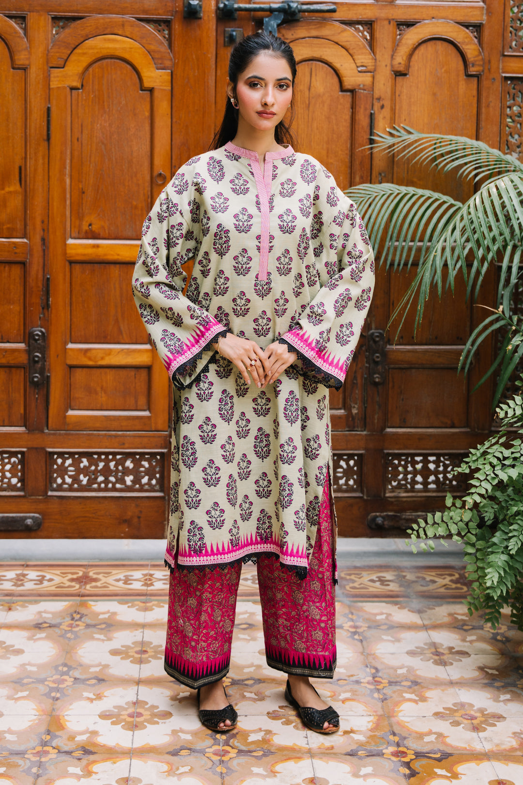 Zellbury | Unstitched 2 Piece Khaddar | Shirt Shalwar - 0260 - by - Libasekhas UK - Registered Vendor of : Zellbury Women - 100% Original Designer Dresss