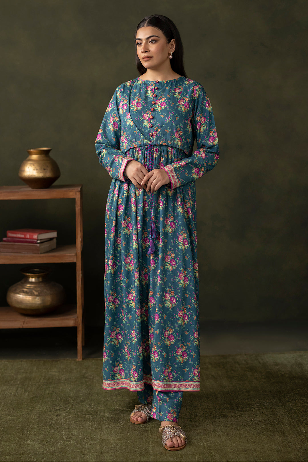 Zellbury | Unstitched 2 Piece Viscose | Shirt Shalwar - 0261 - by - Libasekhas UK - Registered Vendor of : Zellbury Women - 100% Original Designer Dresss