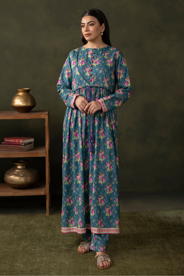 Zellbury | Unstitched 2 Piece Viscose | Shirt Shalwar - 0261 - by - Libasekhas UK - Registered Vendor of : Zellbury Women - 100% Original Designer Dresss
