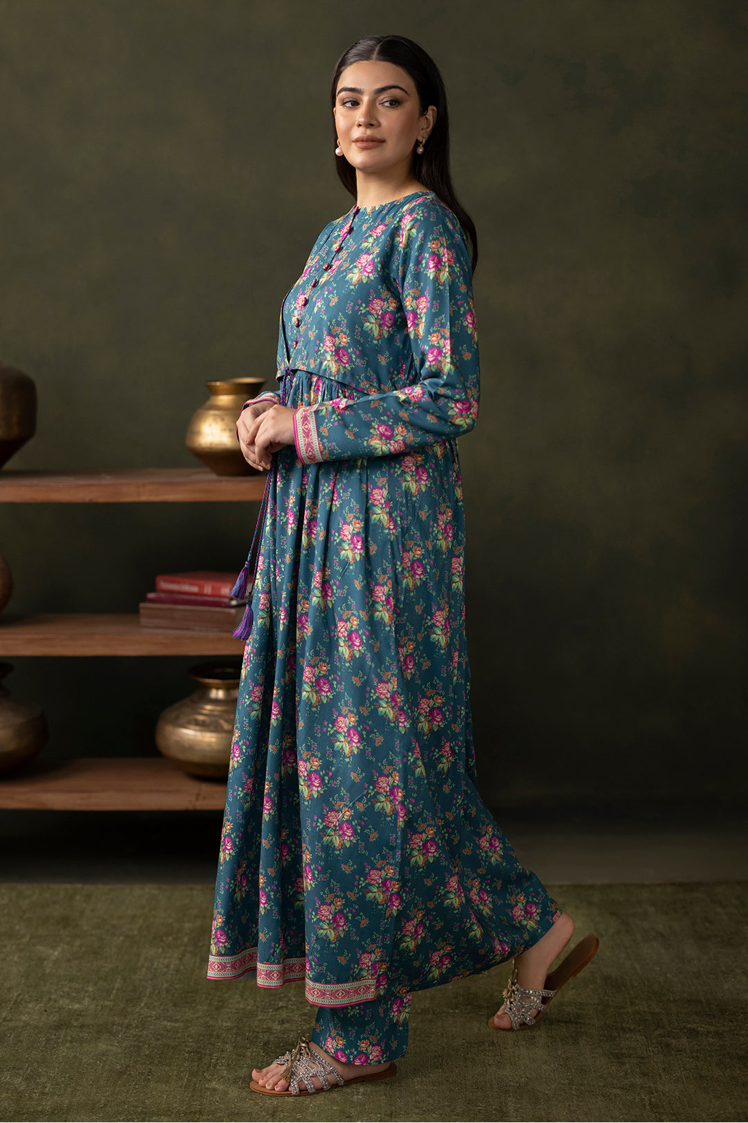 Zellbury | Unstitched 2 Piece Viscose | Shirt Shalwar - 0261 - by - Libasekhas UK - Registered Vendor of : Zellbury Women - 100% Original Designer Dresss