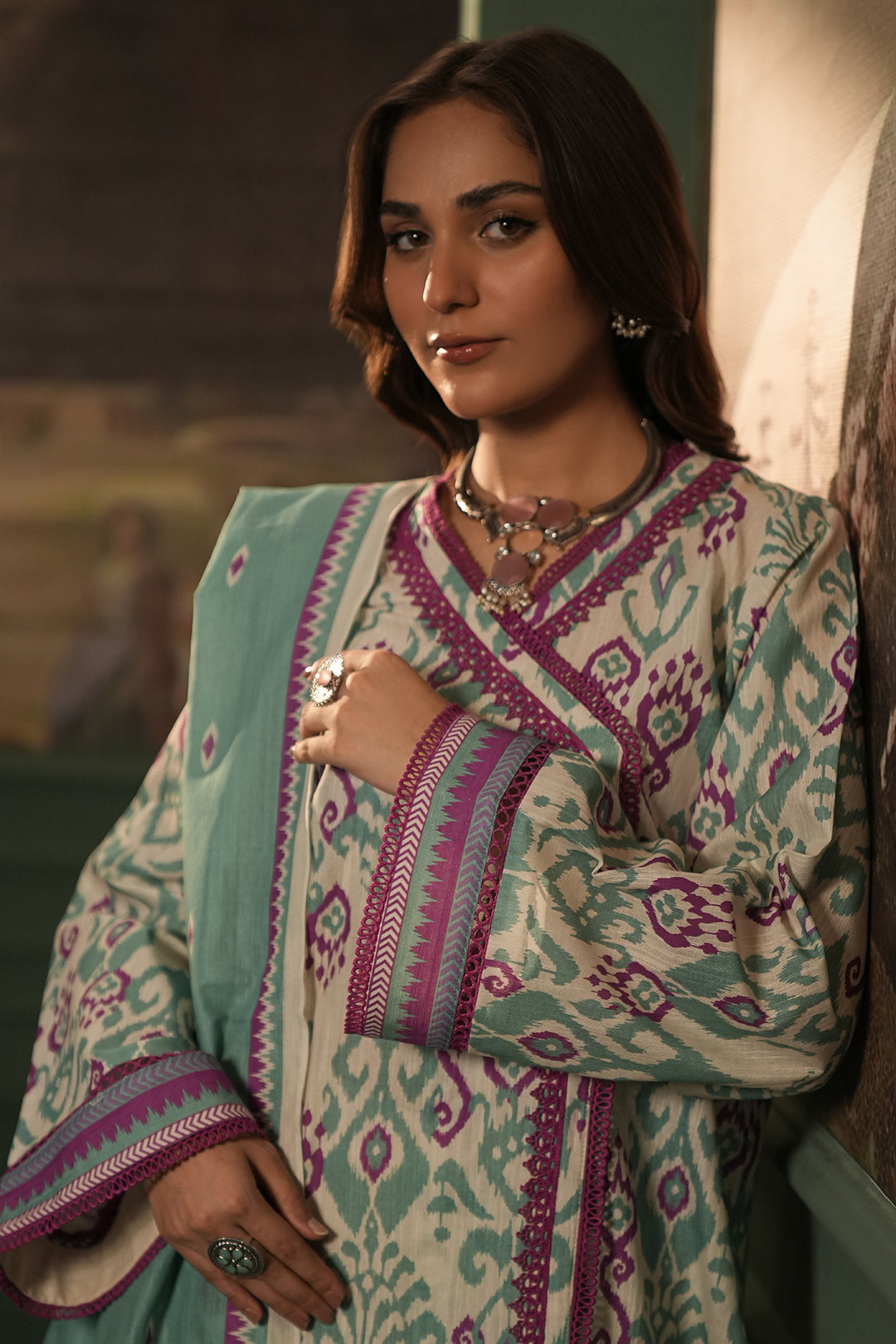 Zellbury | Unstitched 2 Piece Khaddar | Shirt Dupatta - 0333 - by - Libasekhas UK - Registered Vendor of : Zellbury Women - 100% Original Designer Dresss