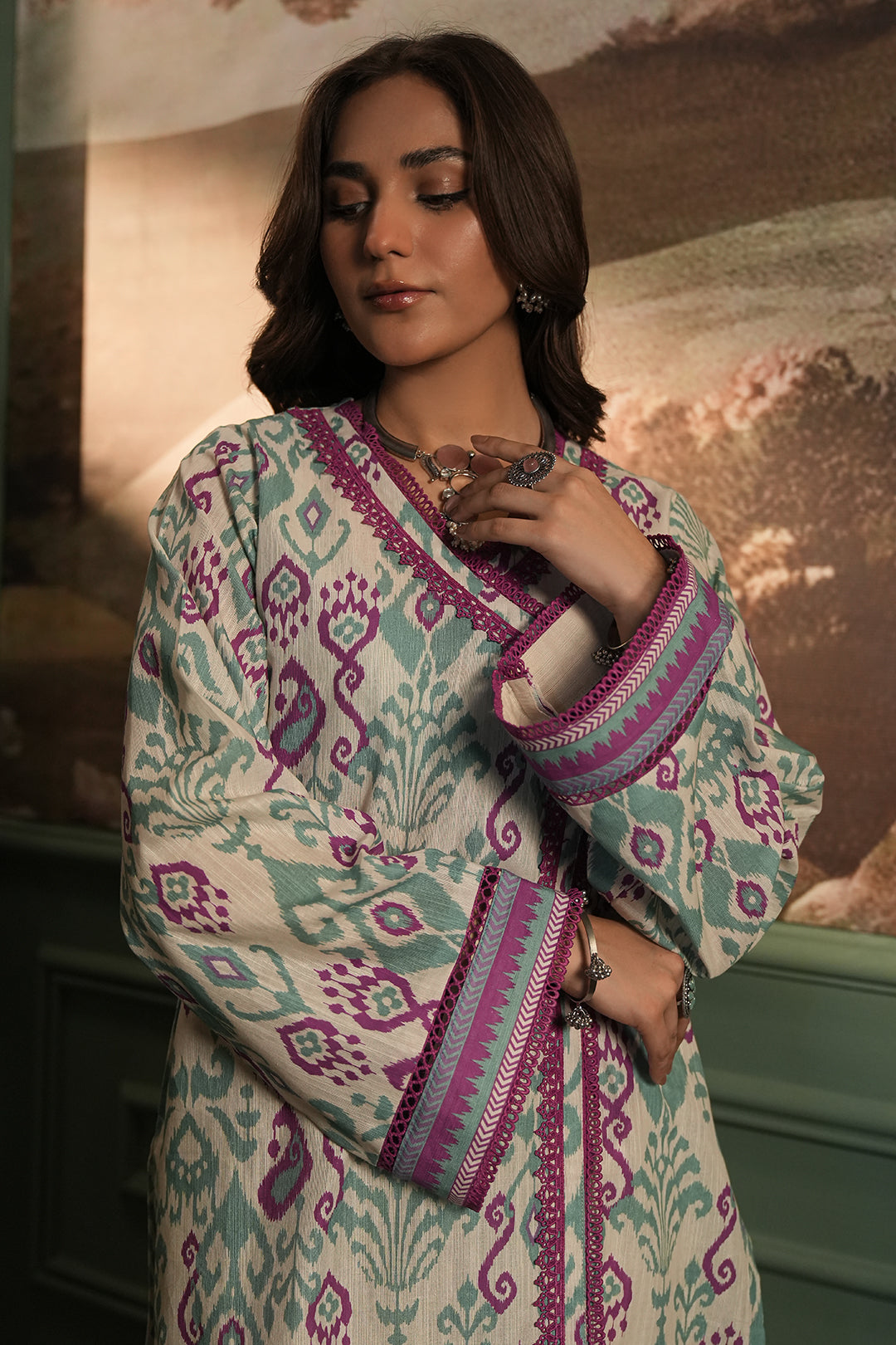Zellbury | Unstitched 2 Piece Khaddar | Shirt Dupatta - 0333 - by - Libasekhas UK - Registered Vendor of : Zellbury Women - 100% Original Designer Dresss