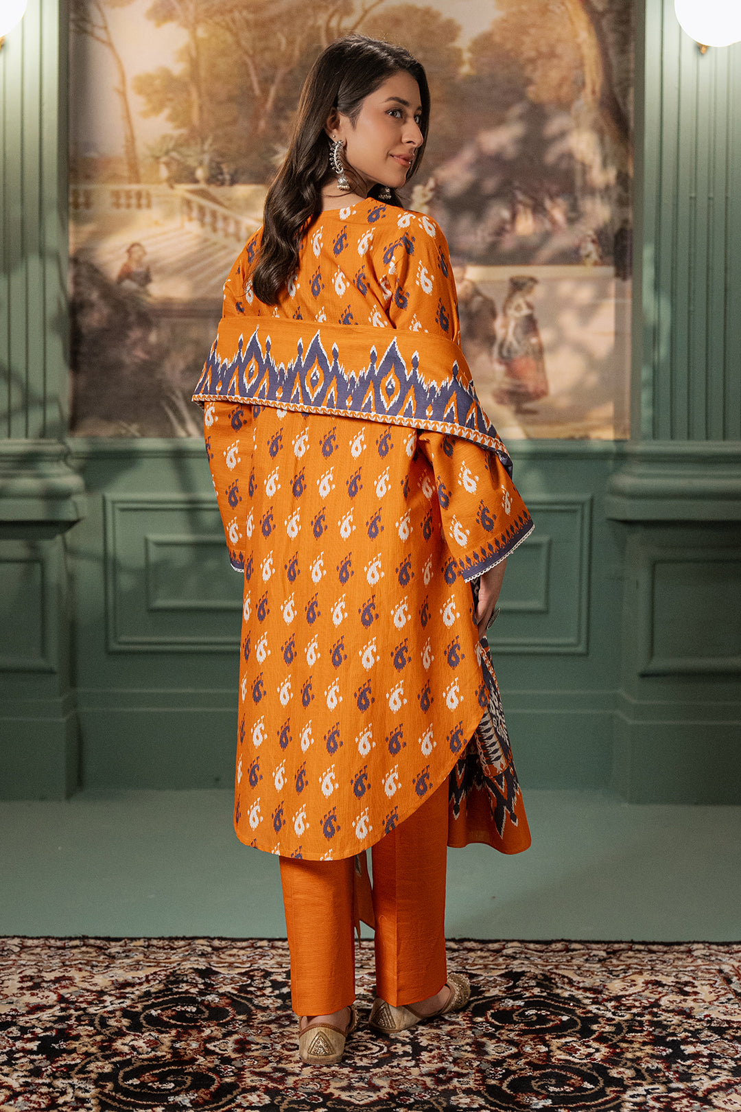 Zellbury | Unstitched 2 Piece Khaddar | Shirt Dupatta - 0335 - by - Libasekhas UK - Registered Vendor of : Zellbury Women - 100% Original Designer Dresss