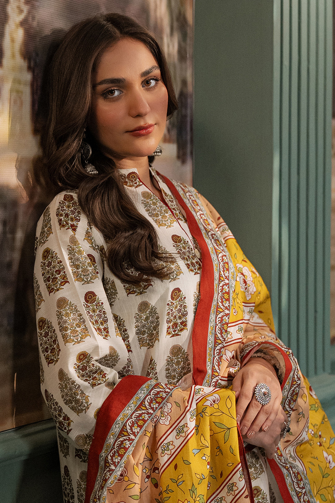 Zellbury | Unstitched 2 Piece Khaddar | Shirt Dupatta - 0336 - by - Libasekhas UK - Registered Vendor of : Zellbury Women - 100% Original Designer Dresss