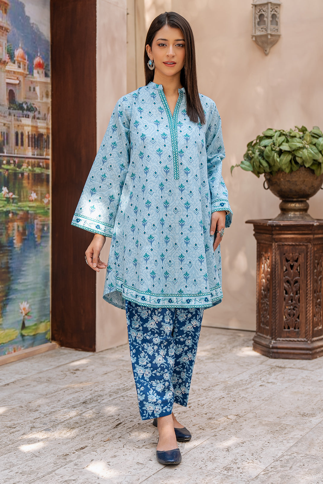 Zellbury | Unstitched 2 Piece Khaddar | Shirt Shalwar - 0337 - by - Libasekhas UK - Registered Vendor of : Zellbury Women - 100% Original Designer Dresss