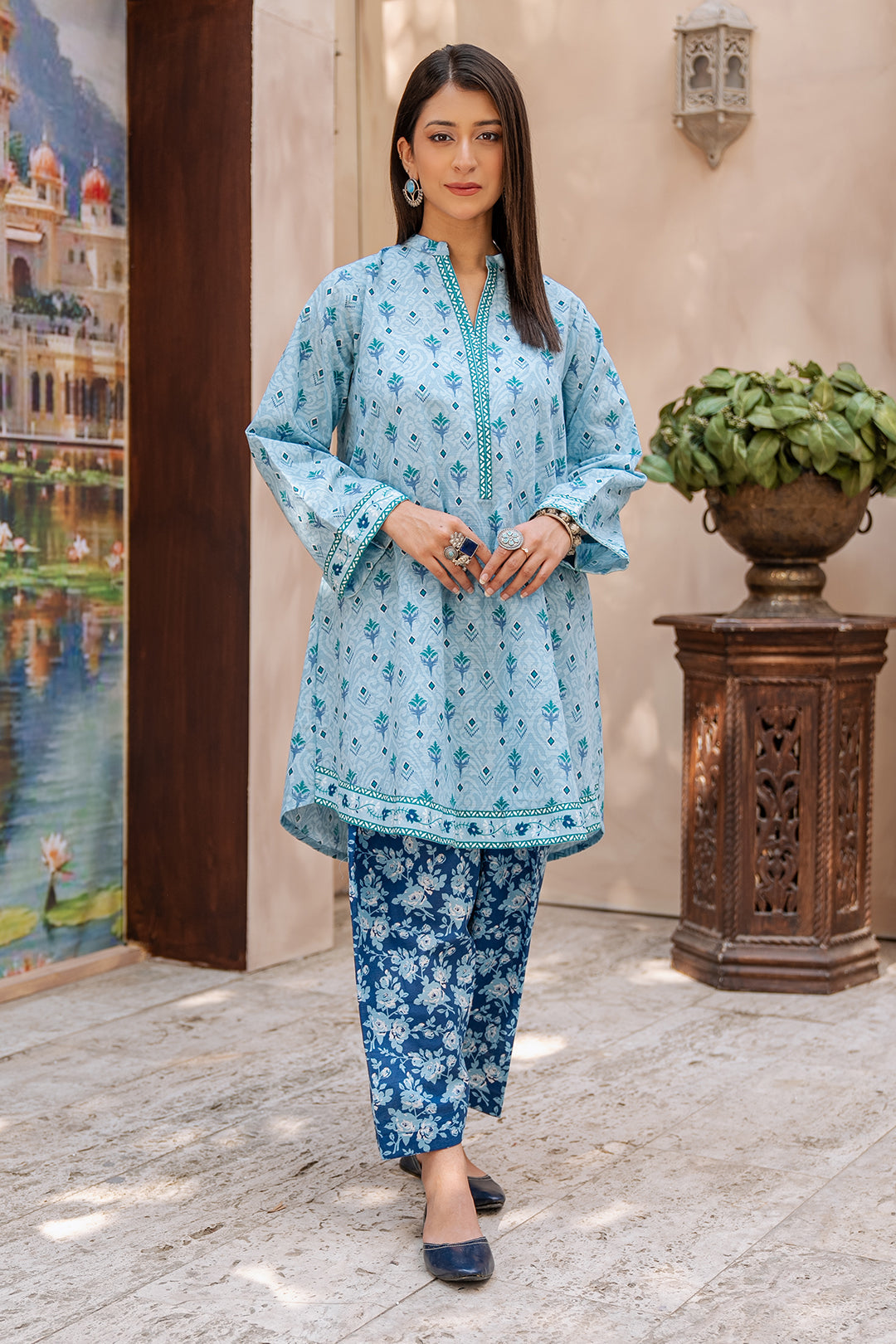Zellbury | Unstitched 2 Piece Khaddar | Shirt Shalwar - 0337 - by - Libasekhas UK - Registered Vendor of : Zellbury Women - 100% Original Designer Dresss