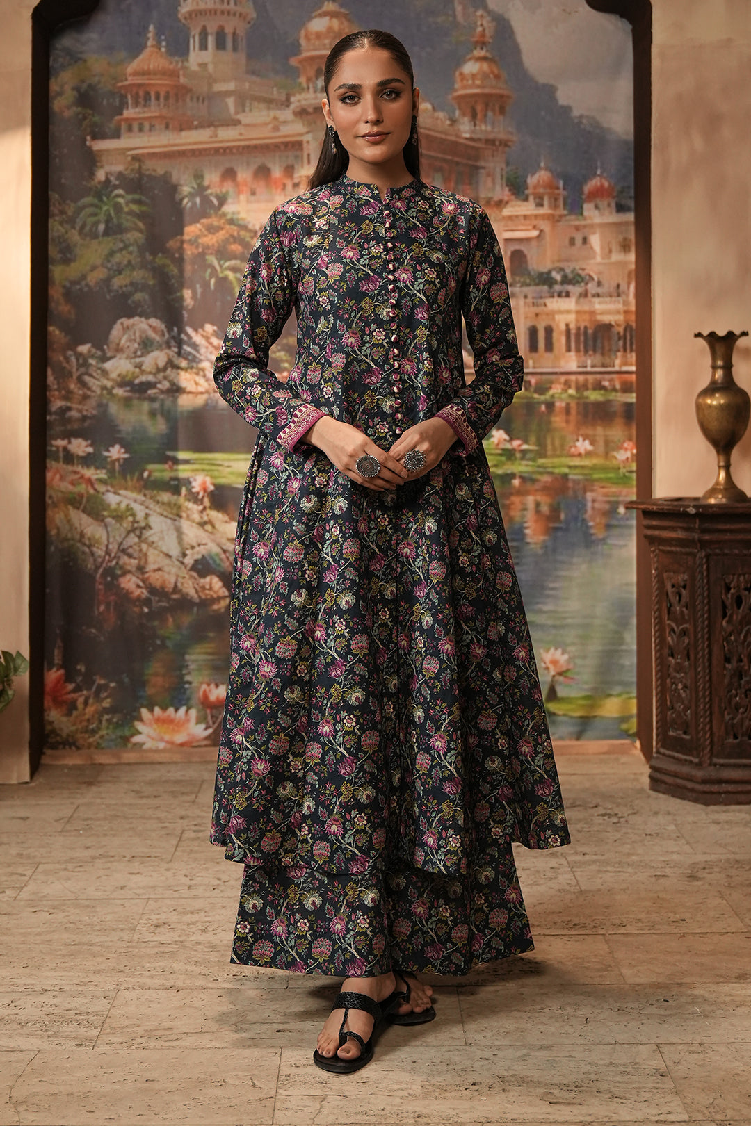 Zellbury | Unstitched 2 Piece Khaddar | Shirt Shalwar - 0345 - by - Libasekhas UK - Registered Vendor of : Zellbury Women - 100% Original Designer Dresss