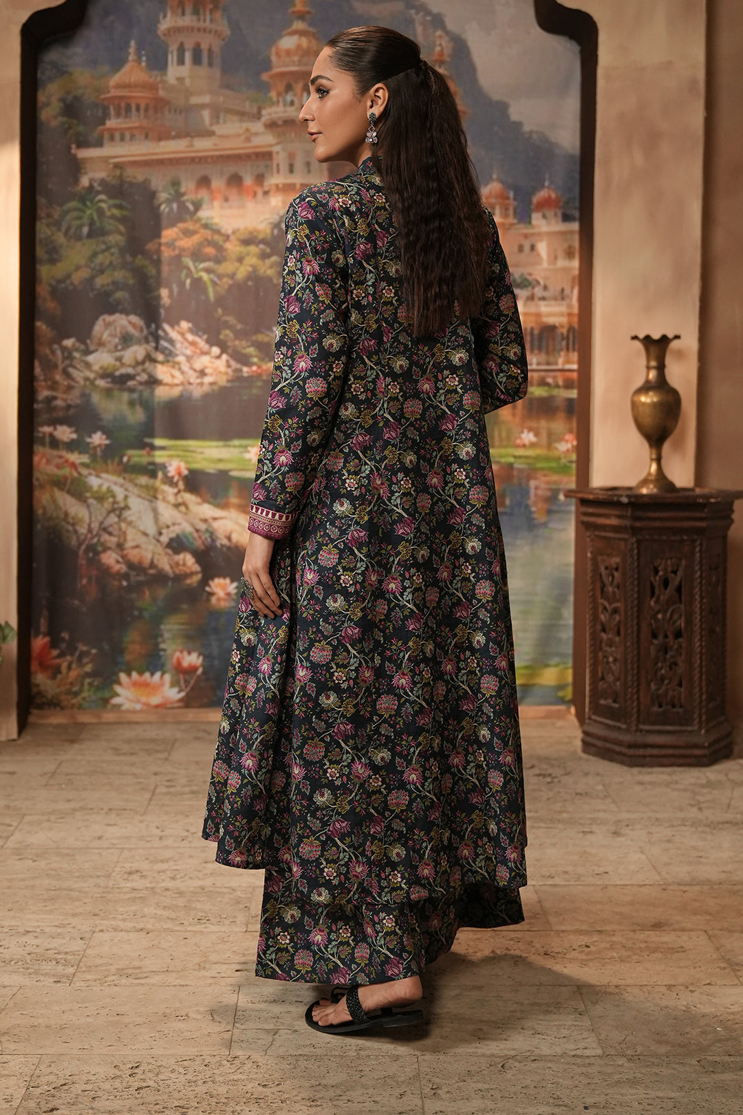 Zellbury | Unstitched 2 Piece Khaddar | Shirt Shalwar - 0345 - by - Libasekhas UK - Registered Vendor of : Zellbury Women - 100% Original Designer Dresss