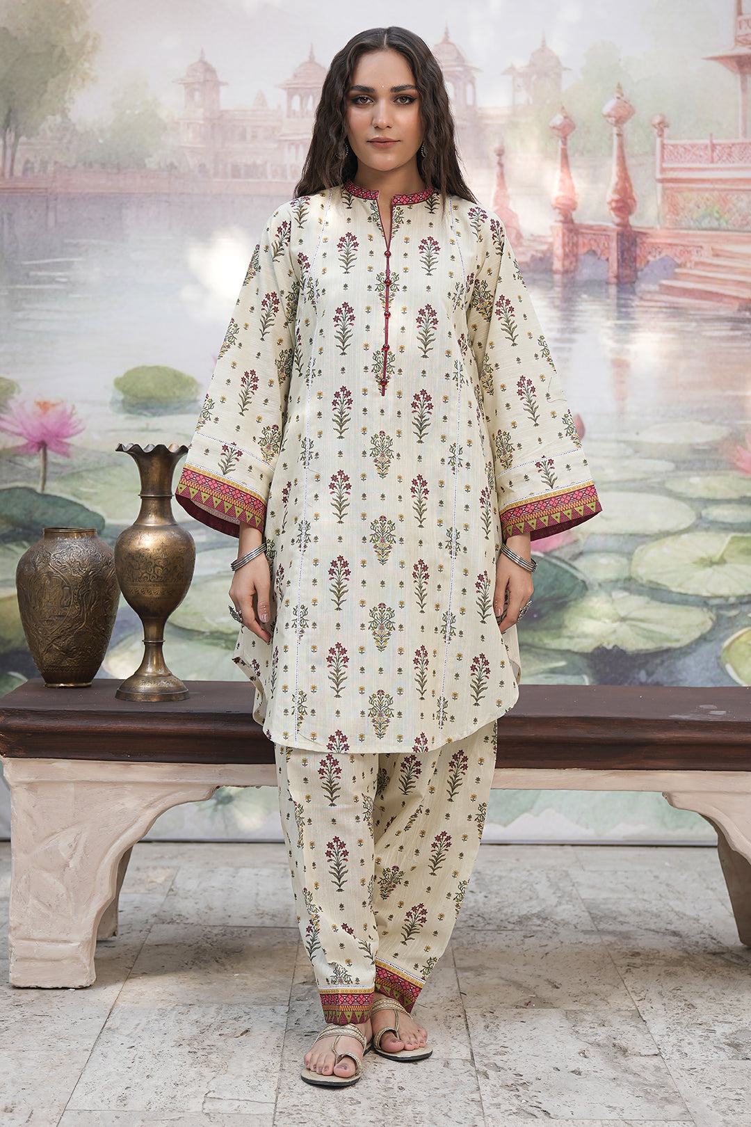Zellbury | Unstitched 2 Piece Khaddar | Shirt Shalwar - 0346 - by - Libasekhas UK - Registered Vendor of : Zellbury Women - 100% Original Designer Dresss