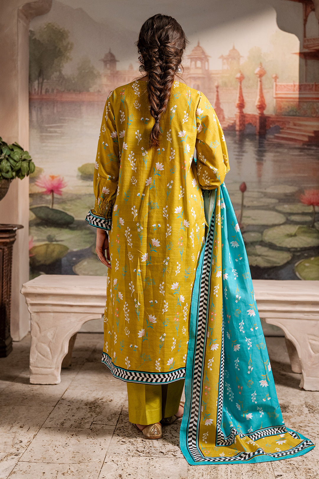Zellbury | Unstitched 2 Piece Khaddar | Shirt Dupatta - 0423 - by - Libasekhas UK - Registered Vendor of : Zellbury Women - 100% Original Designer Dresss