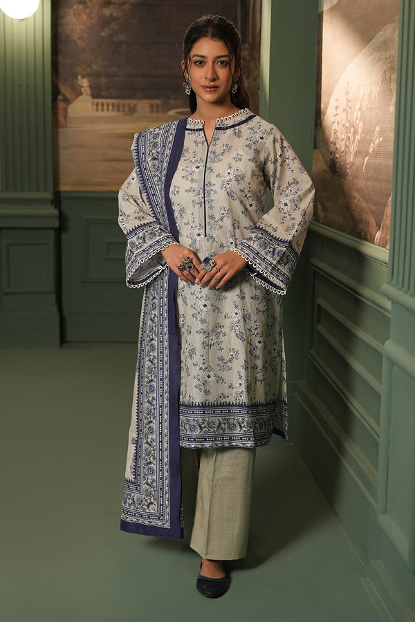 Zellbury | Unstitched 2 Piece Khaddar | Shirt Dupatta - 0426 - by - Libasekhas UK - Registered Vendor of : Zellbury Women - 100% Original Designer Dresss