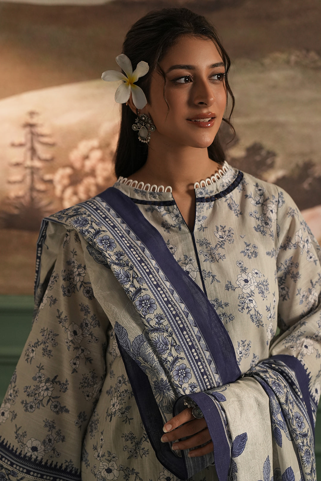 Zellbury | Unstitched 2 Piece Khaddar | Shirt Dupatta - 0426 - by - Libasekhas UK - Registered Vendor of : Zellbury Women - 100% Original Designer Dresss