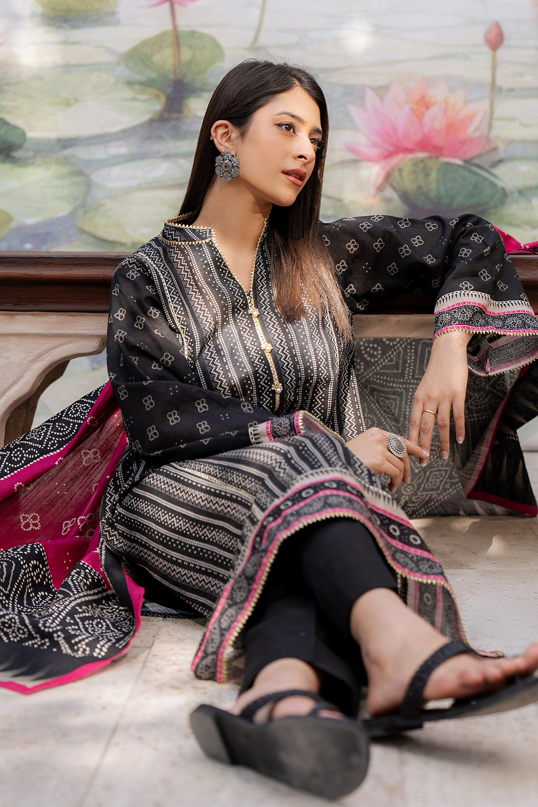 Zellbury | Unstitched 2 Piece Khaddar | Shirt Dupatta - 0428 - by - Libasekhas UK - Registered Vendor of : Zellbury Women - 100% Original Designer Dresss