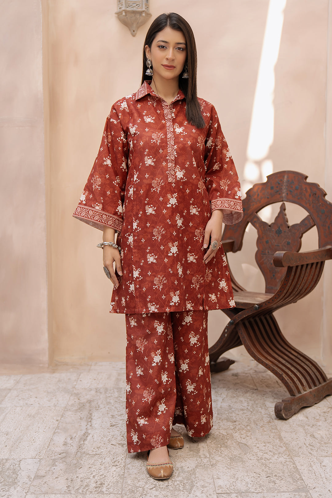Zellbury | Unstitched 2 Piece Khaddar | Shirt Shalwar - 0434 - by - Libasekhas UK - Registered Vendor of : Zellbury Women - 100% Original Designer Dresss
