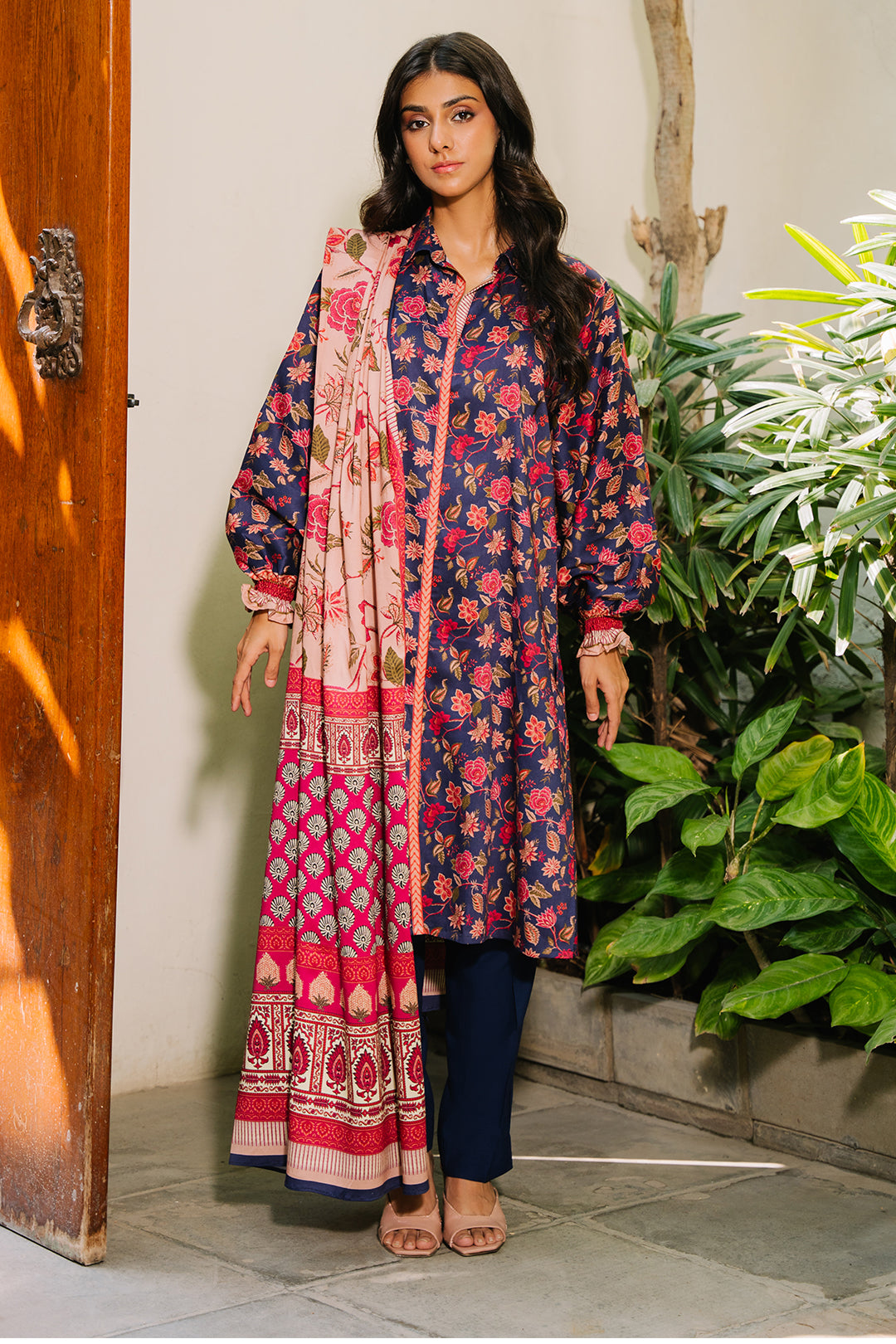 Zellbury | Unstitched 3 Piece Viscose | Shirt Shalwar Dupatta - 0187 - by - Libasekhas UK - Registered Vendor of : Zellbury Women - 100% Original Designer Dresss