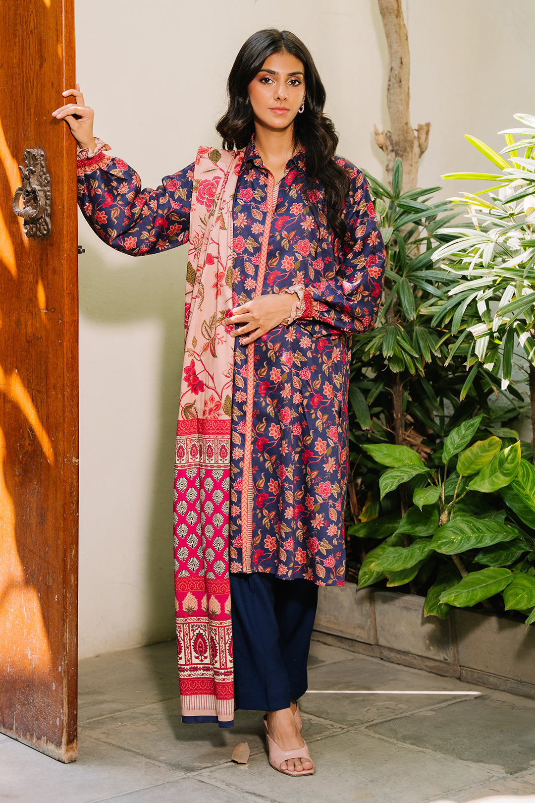 Zellbury | Unstitched 3 Piece Viscose | Shirt Shalwar Dupatta - 0187 - by - Libasekhas UK - Registered Vendor of : Zellbury Women - 100% Original Designer Dresss
