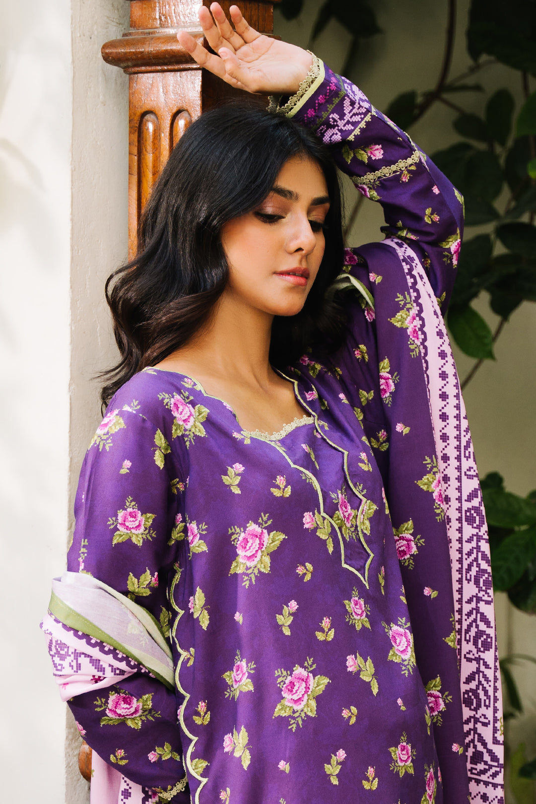Zellbury | Unstitched 3 Piece Viscose | Shirt Shalwar Dupatta - 0188 - by - Libasekhas UK - Registered Vendor of : Zellbury Women - 100% Original Designer Dresss