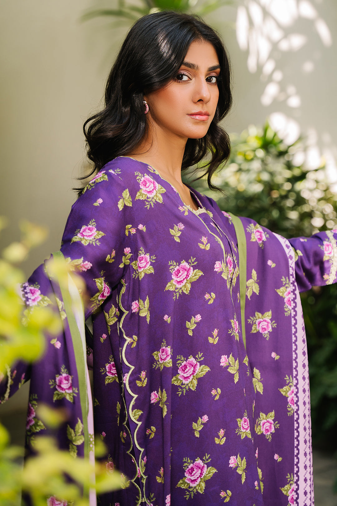 Zellbury | Unstitched 3 Piece Viscose | Shirt Shalwar Dupatta - 0188 - by - Libasekhas UK - Registered Vendor of : Zellbury Women - 100% Original Designer Dresss