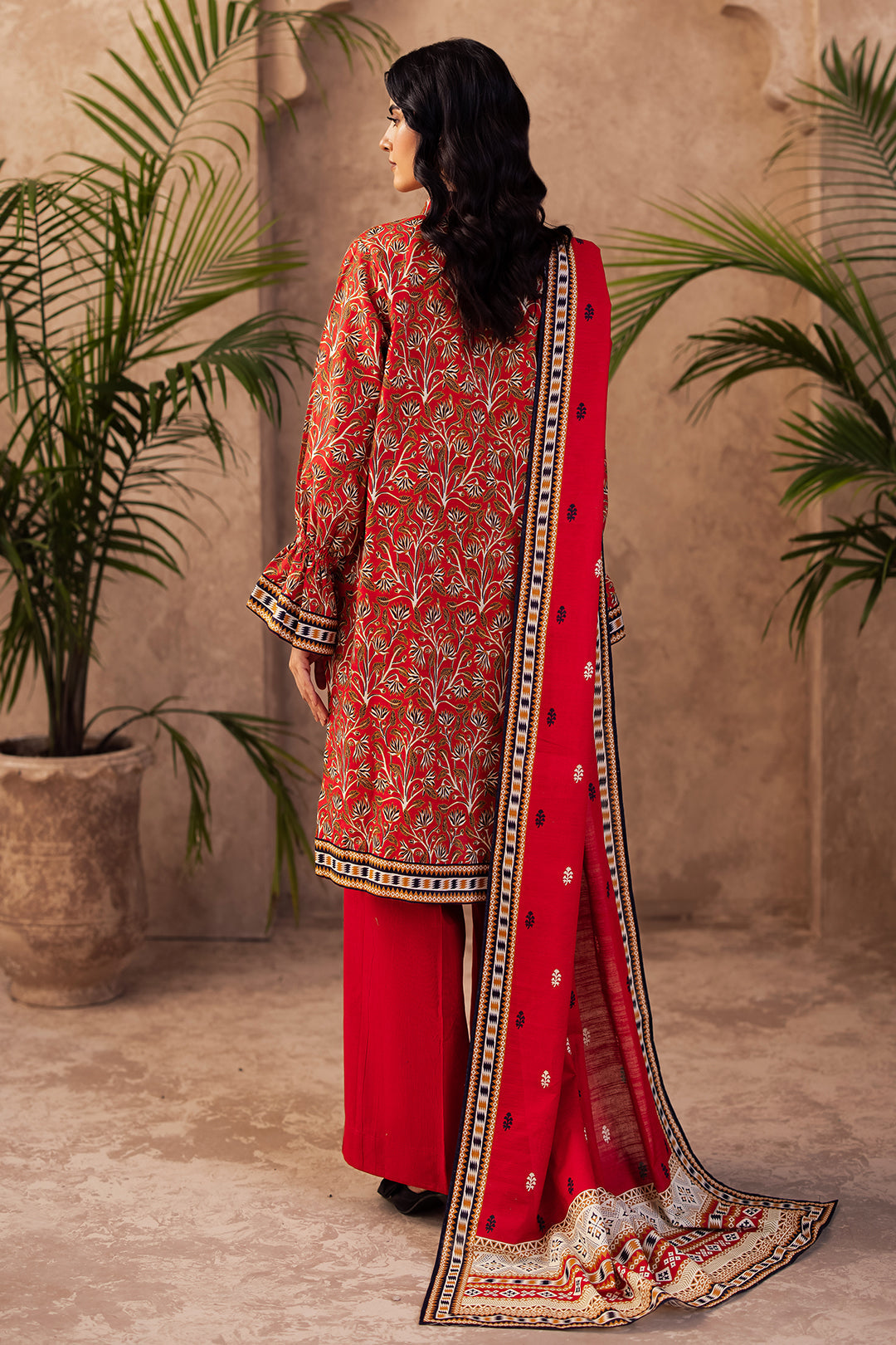 Zellbury | Unstitched 3 Piece Khaddar | Shirt Shalwar Dupatta - 0189 - by - Libasekhas UK - Registered Vendor of : Zellbury Women - 100% Original Designer Dresss