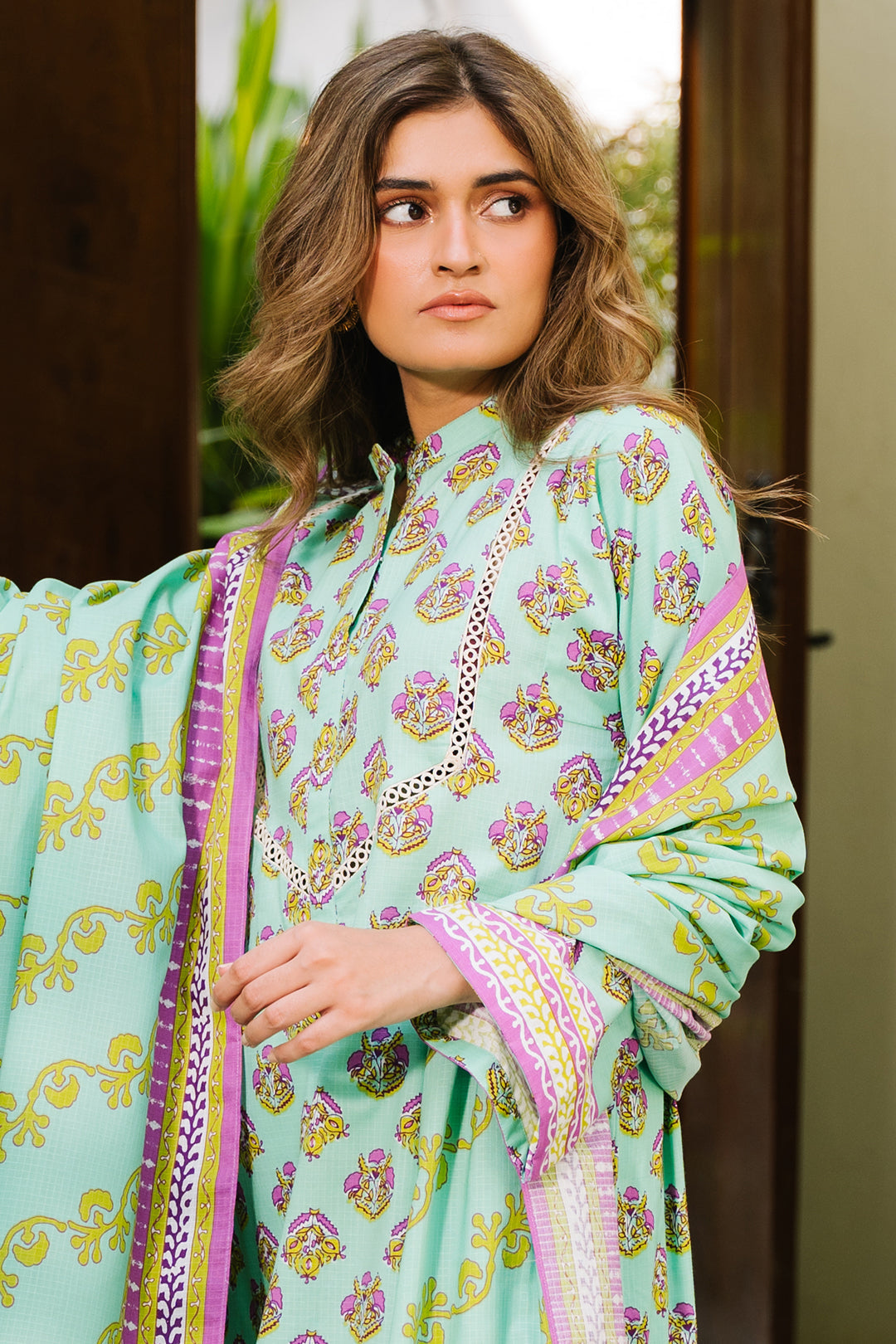 Zellbury | Unstitched 3 Piece Khaddar | Shirt Shalwar Dupatta - 0192 - by - Libasekhas UK - Registered Vendor of : Zellbury Women - 100% Original Designer Dresss