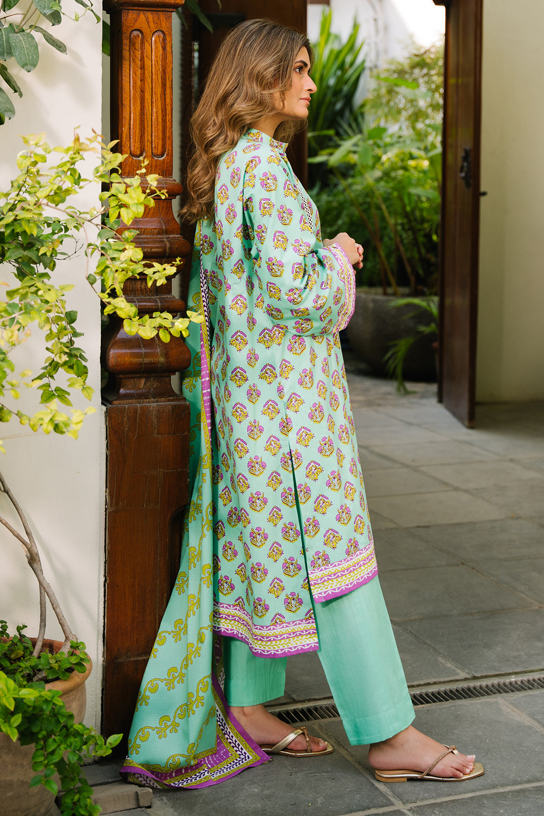 Zellbury | Unstitched 3 Piece Khaddar | Shirt Shalwar Dupatta - 0192 - by - Libasekhas UK - Registered Vendor of : Zellbury Women - 100% Original Designer Dresss