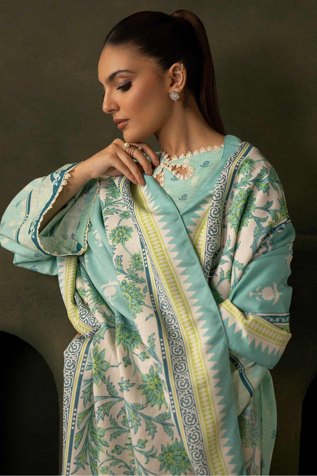 Zellbury | Unstitched 3 Piece Khaddar | Shirt Shalwar Shawl - 0198 - by - Libasekhas UK - Registered Vendor of : Zellbury Women - 100% Original Designer Dresss