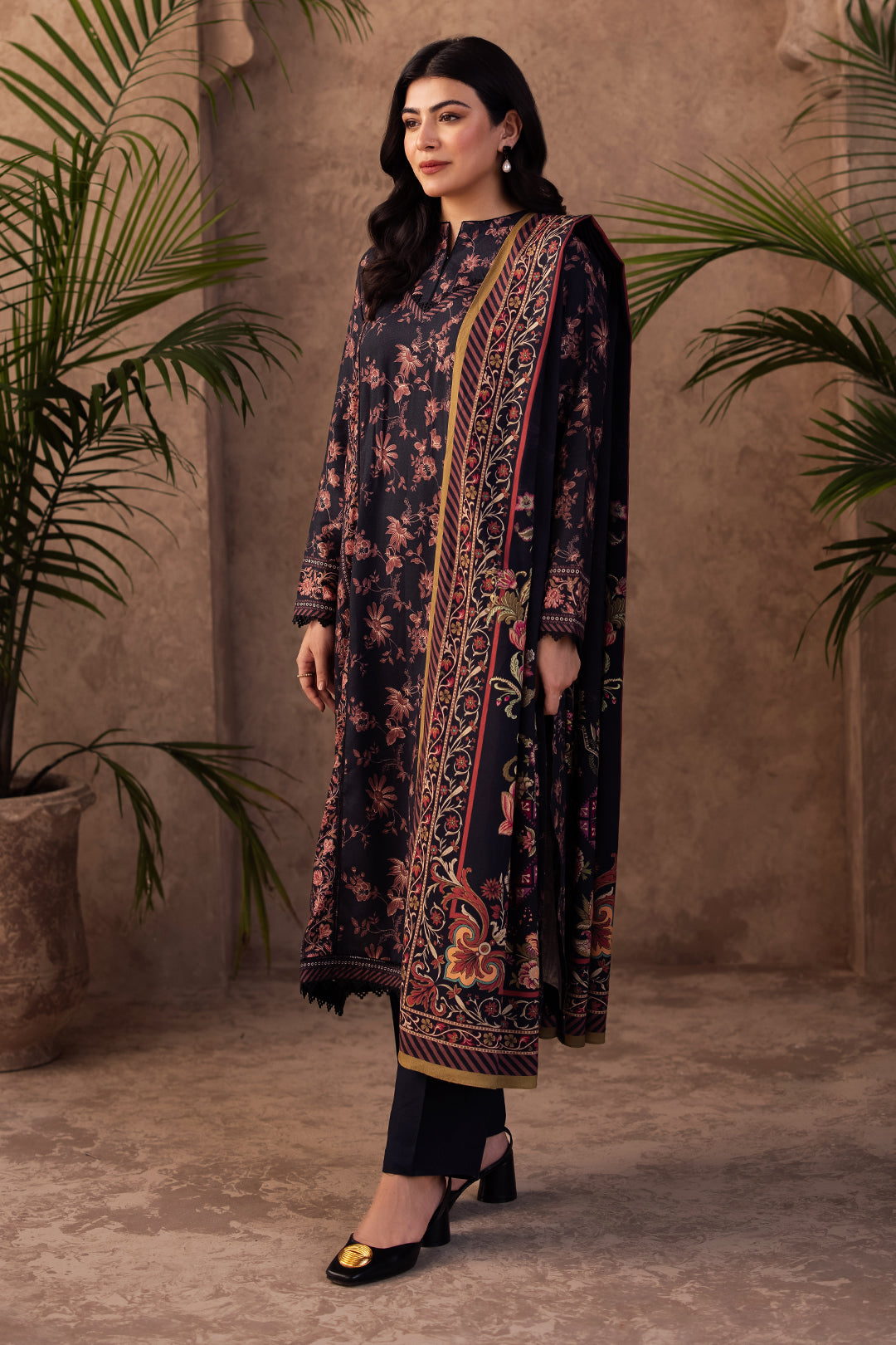 Zellbury | Unstitched 3 Piece Viscose | Shirt Shalwar Dupatta - 0200 - by - Libasekhas UK - Registered Vendor of : Zellbury Women - 100% Original Designer Dresss