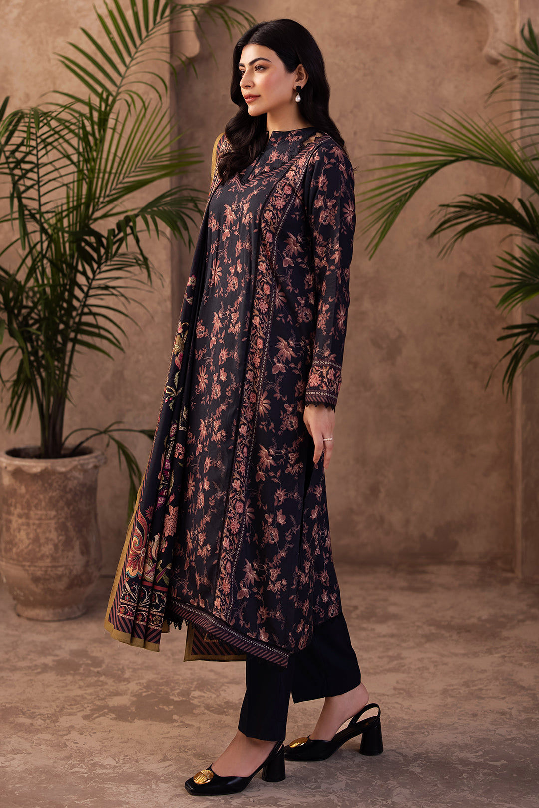 Zellbury | Unstitched 3 Piece Viscose | Shirt Shalwar Dupatta - 0200 - by - Libasekhas UK - Registered Vendor of : Zellbury Women - 100% Original Designer Dresss