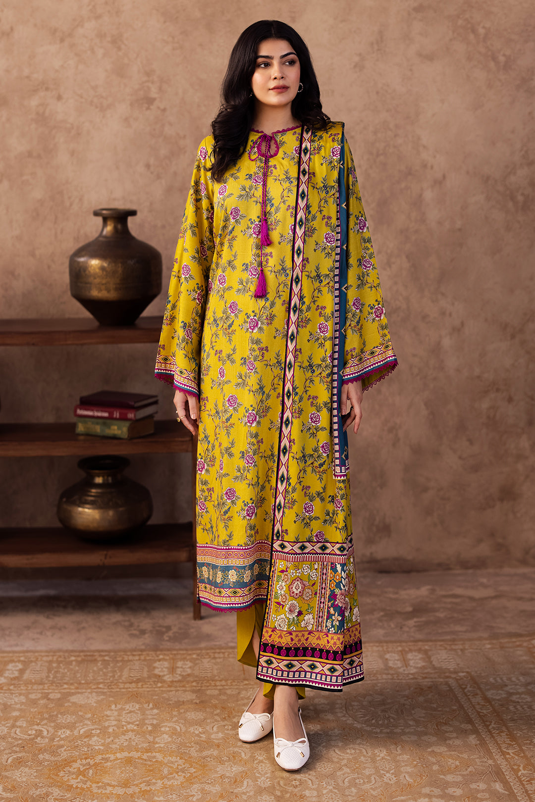 Zellbury | Unstitched 3 Piece Viscose | Shirt Shalwar Dupatta - 0201 - by - Libasekhas UK - Registered Vendor of : Zellbury Women - 100% Original Designer Dresss