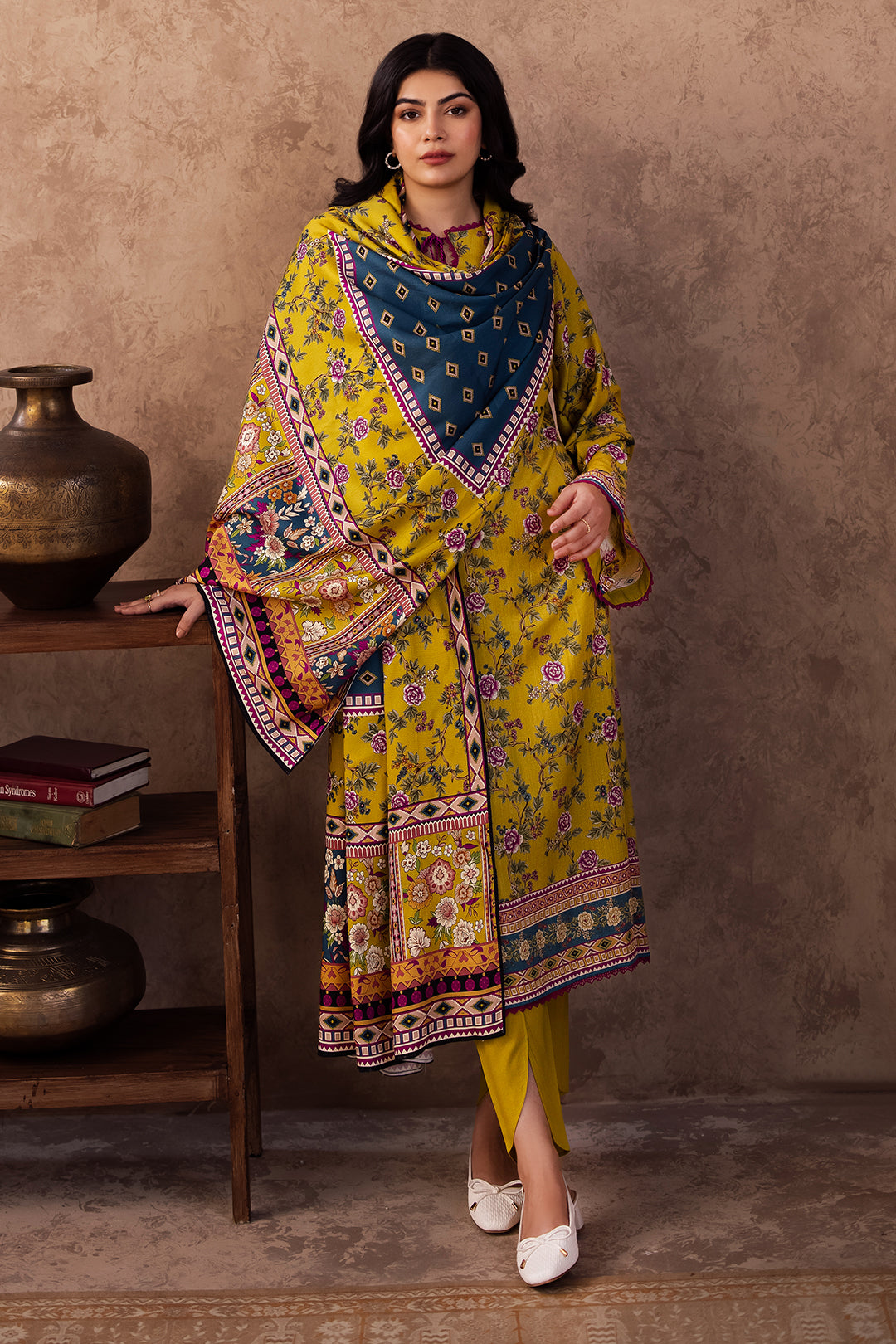 Zellbury | Unstitched 3 Piece Viscose | Shirt Shalwar Dupatta - 0201 - by - Libasekhas UK - Registered Vendor of : Zellbury Women - 100% Original Designer Dresss