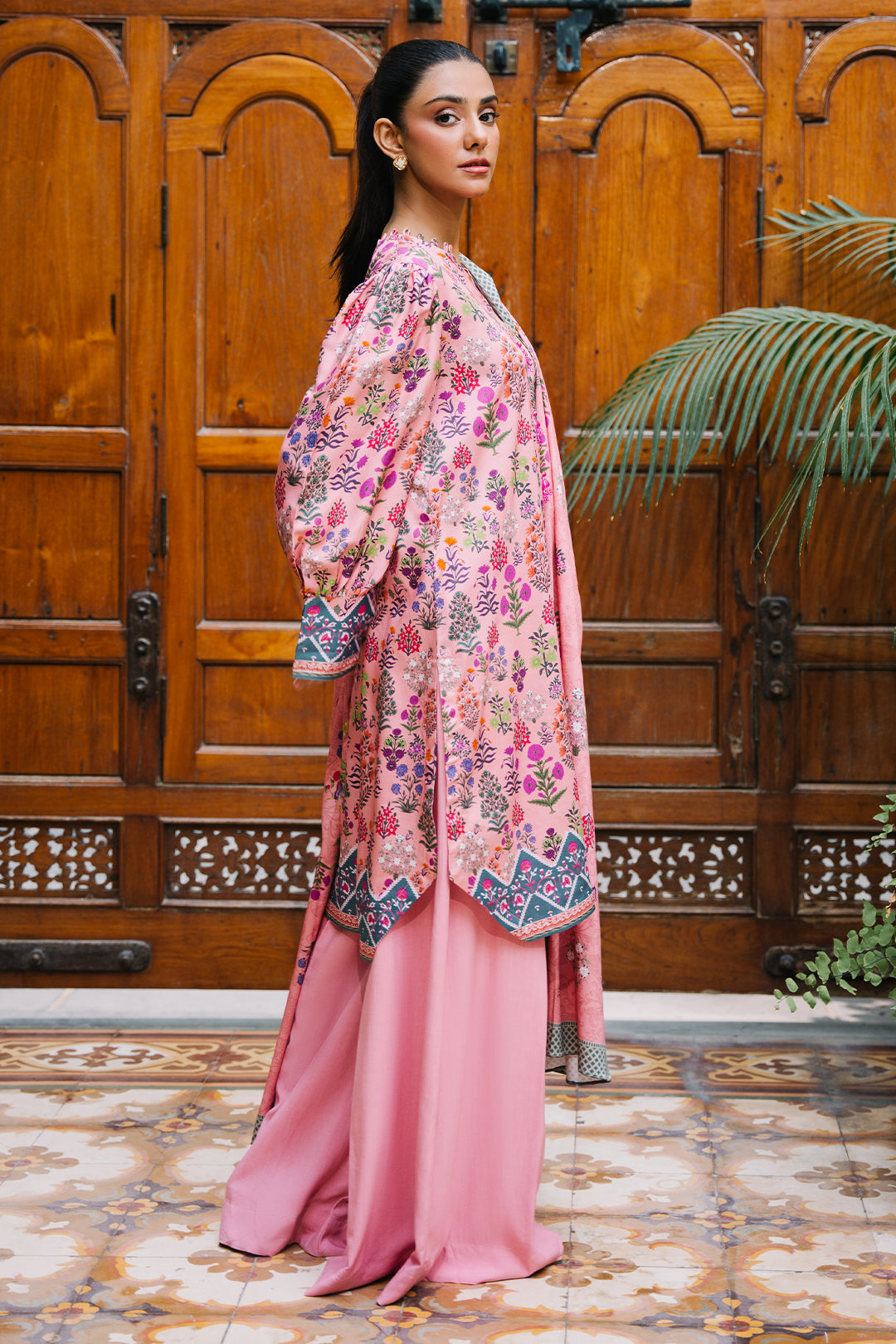 Zellbury | Unstitched 3 Piece Viscose | Shirt Shalwar Dupatta - 0206 - by - Libasekhas UK - Registered Vendor of : Zellbury Women - 100% Original Designer Dresss